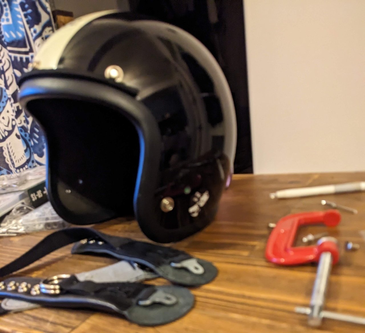 ヘルメットストラップ/ビンテージヘルメットあご紐チンbellbuco