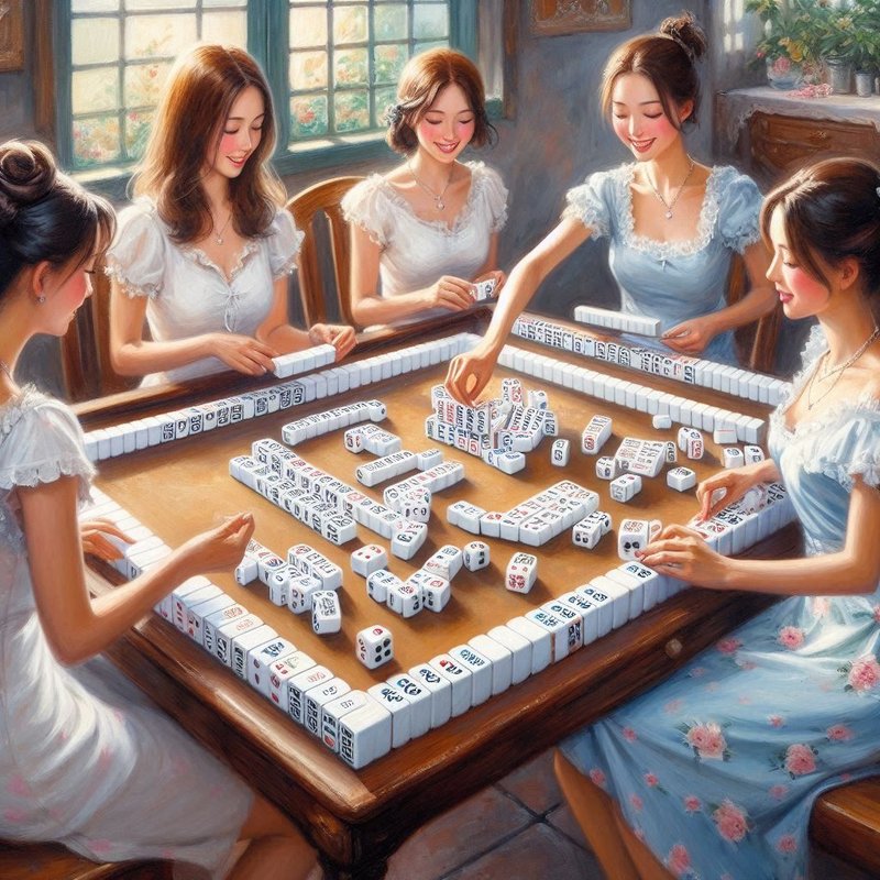 麻雀 de 女子 Bing＋プロンプト｜茜町春彦