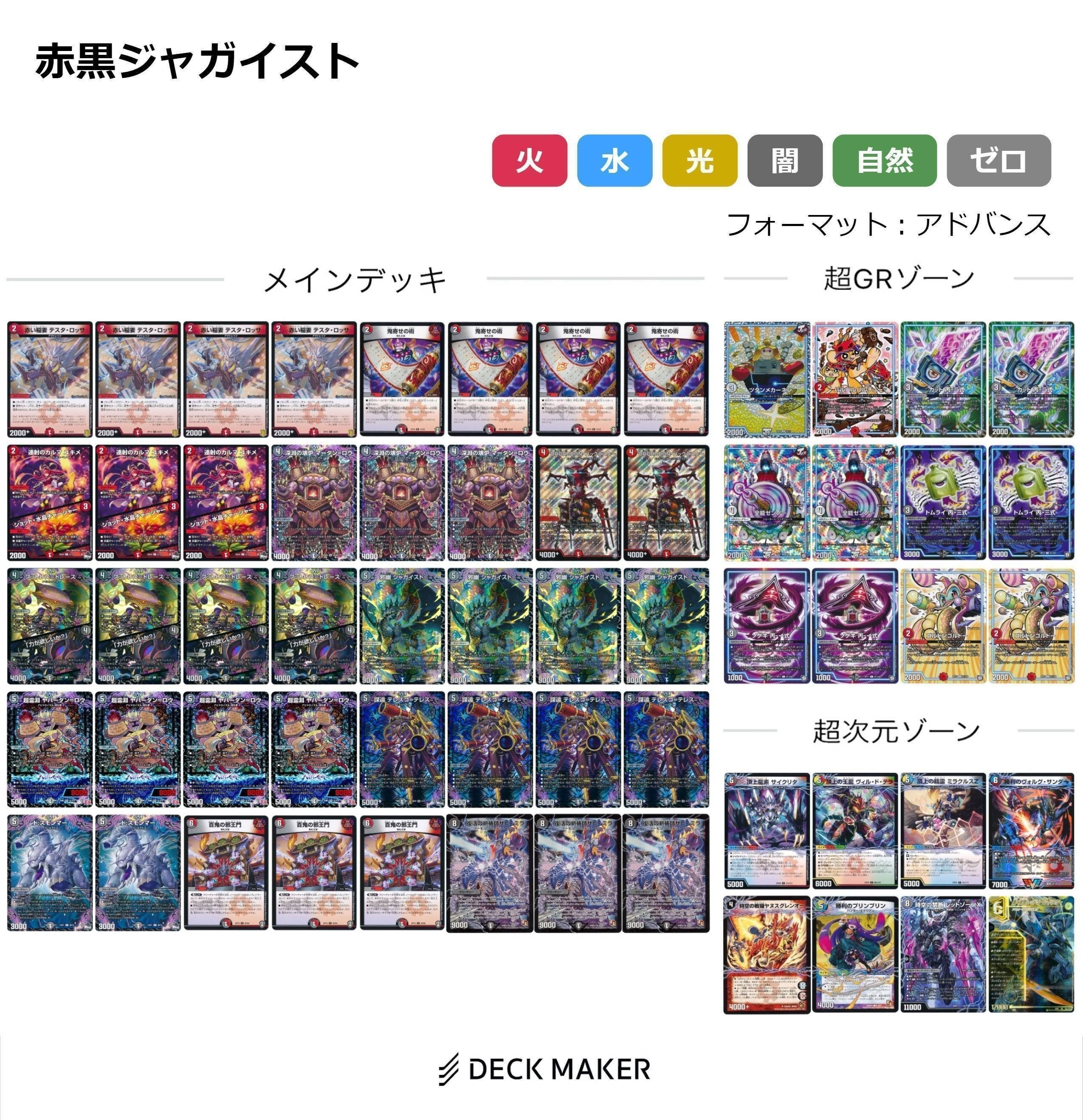 黒緑ジャガイスト デッキ 本格構築 ガチ構築 デアリ 赤黒調整変えパーツ付き Amazon.co.jp: デュエマス 黒緑アビス デッキ ジャガイスト
