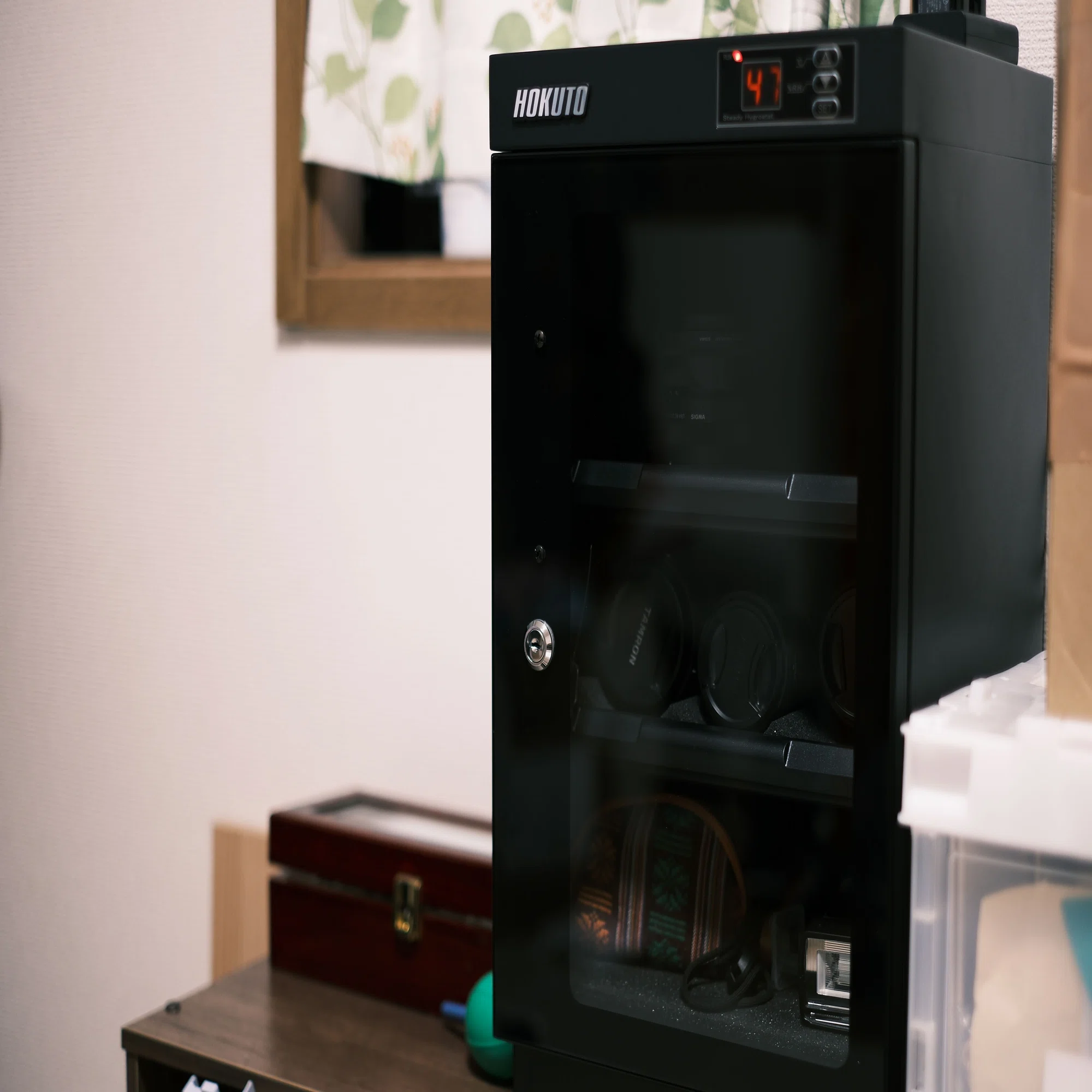 HOKUTO 防湿庫 HP-38EXレビューちょっと欠点あるけど安いから許せる 