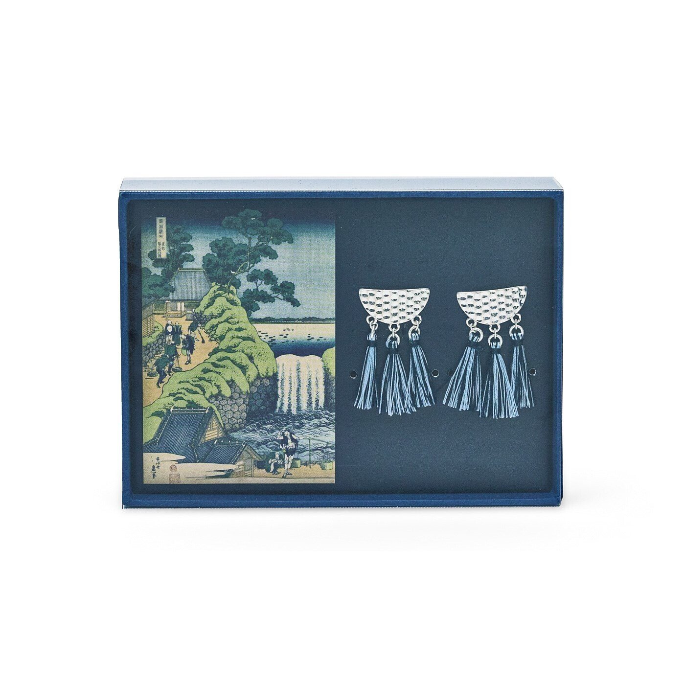 北斎が描いた涼やかな滝の流れ。諸国瀧廻りイヤアクセサリー #すみだ