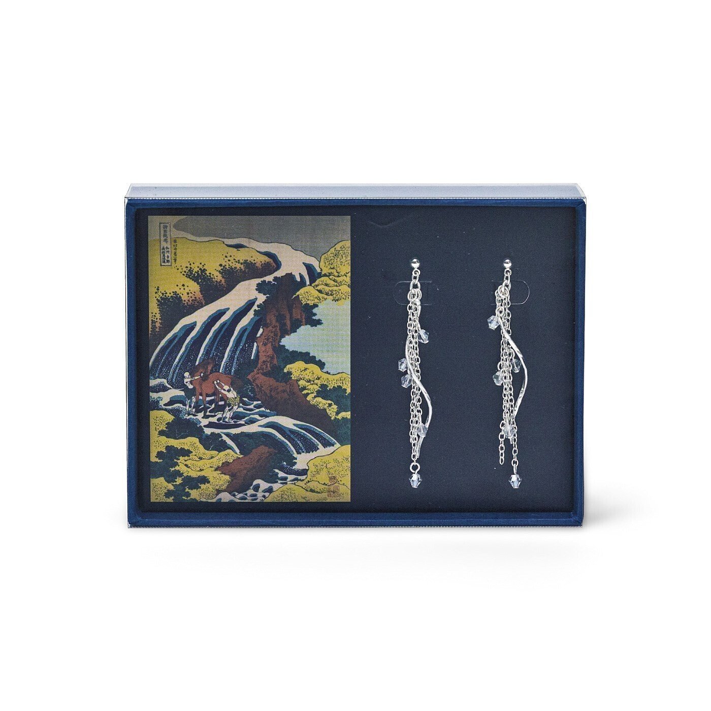 北斎が描いた涼やかな滝の流れ。諸国瀧廻りイヤアクセサリー #すみだ