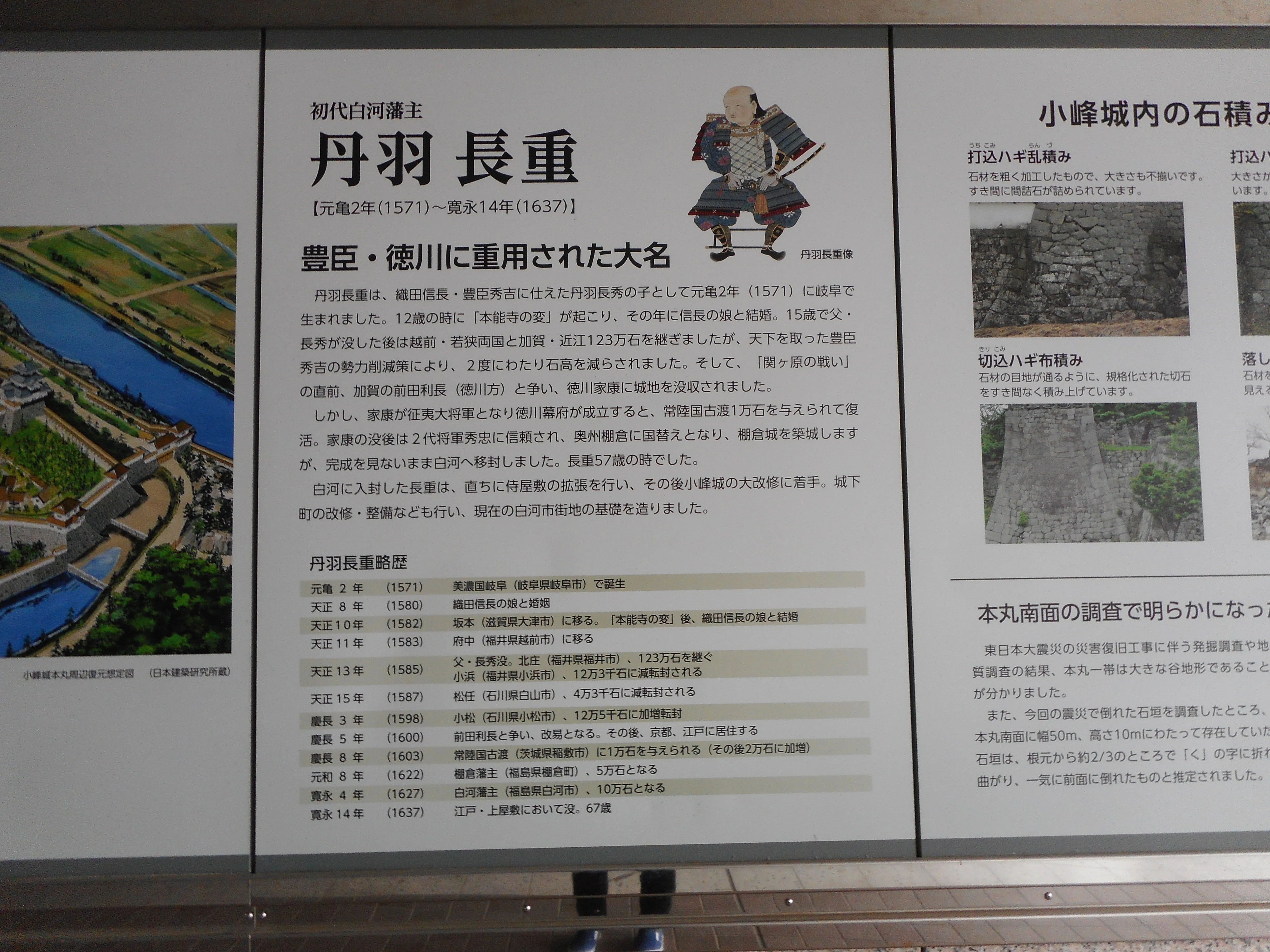 大正時代 古地図 古地図印刷 福島県白河市 小峰城・白河城周辺