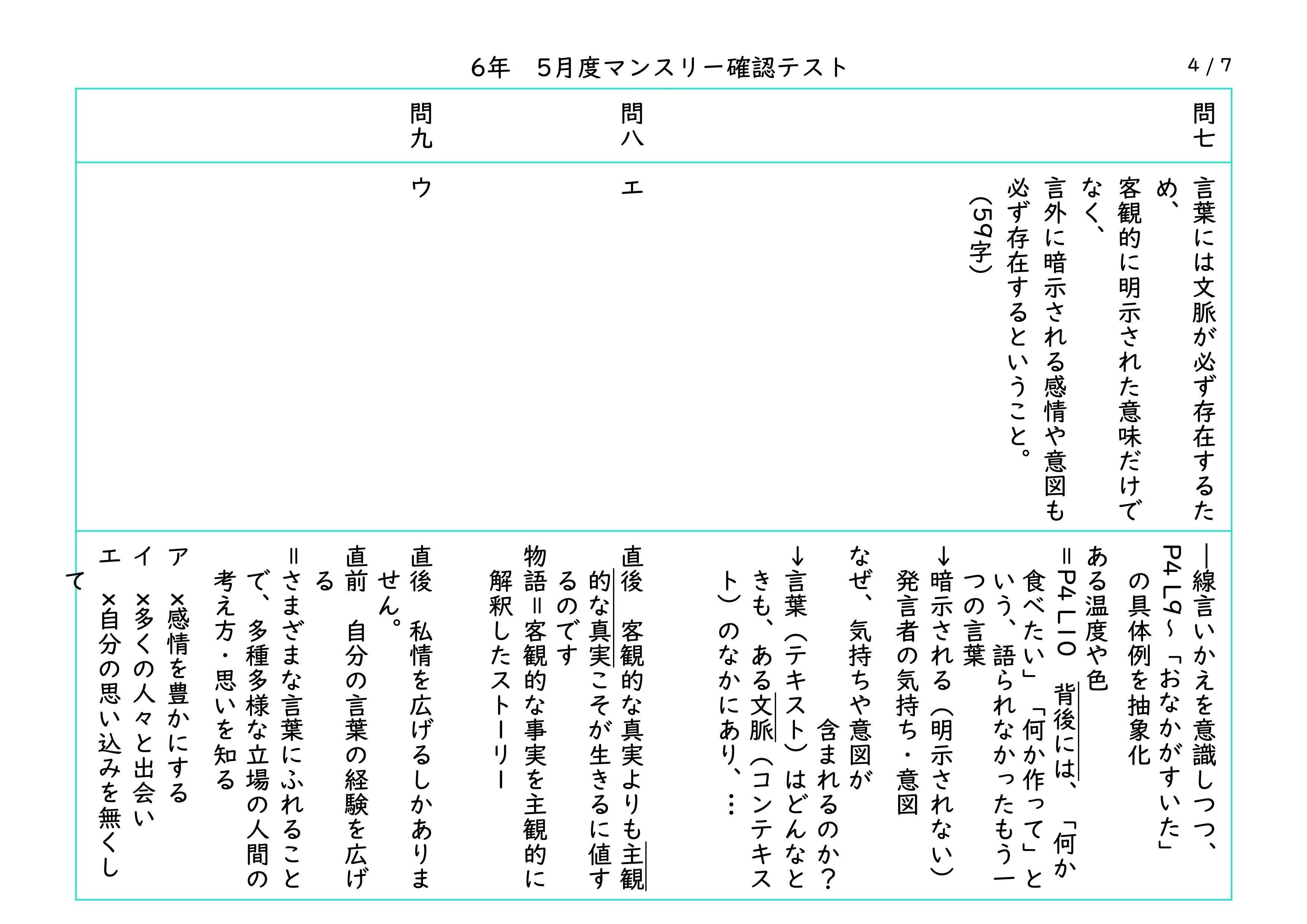 SAPIX 6年 5月度マンスリー確認テストの直しノート｜春秋
