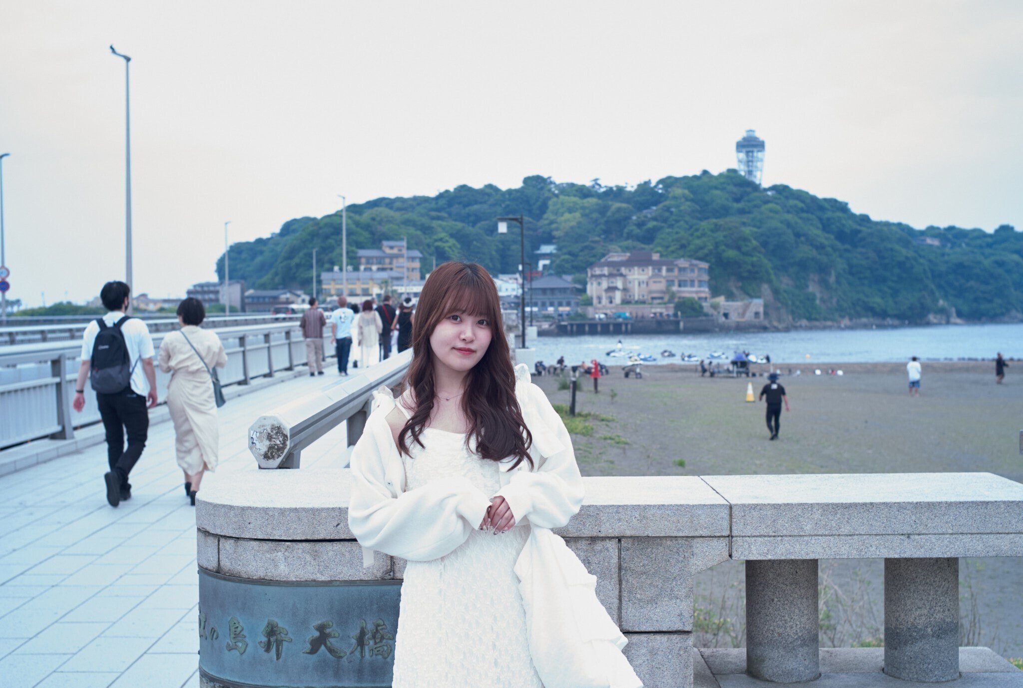 曇り空の江ノ島ポートレート｜naoyuki sasaki