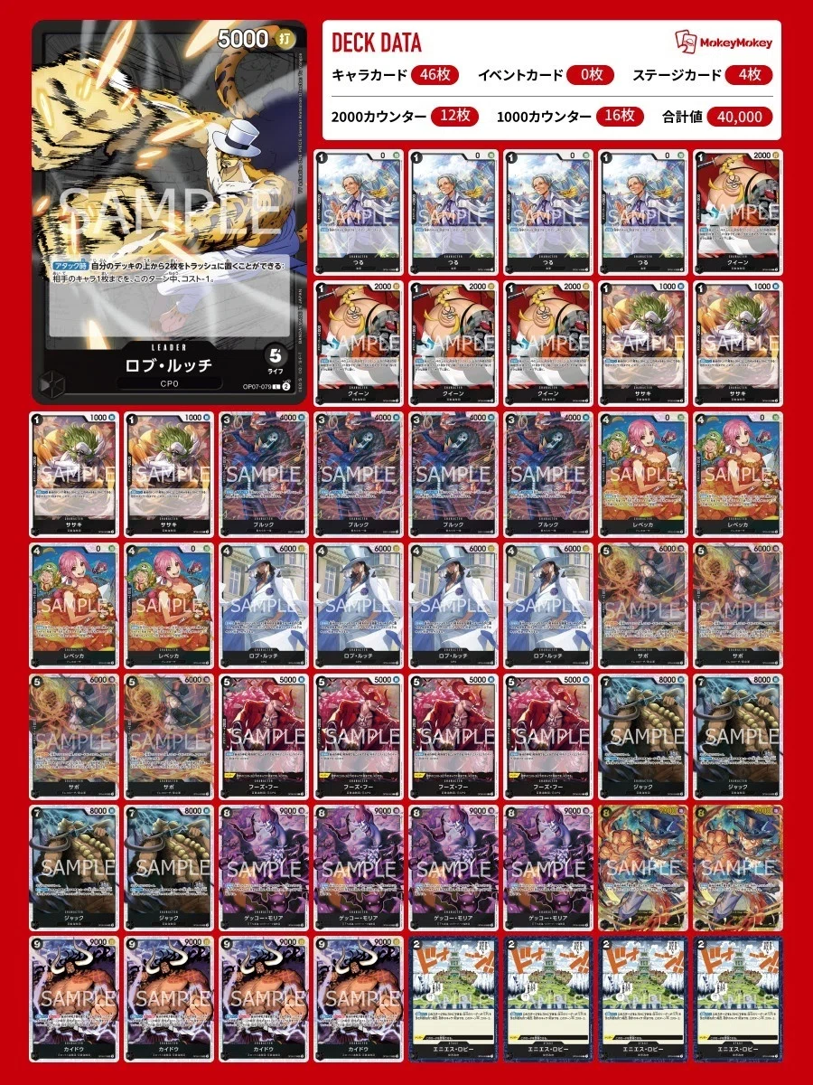 ワンピースカード】0ルッチについて（全文無料）｜おジン