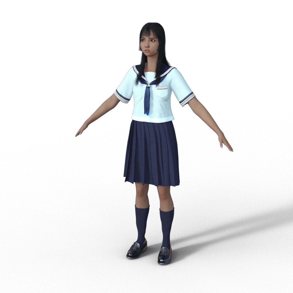 DAZ on Sketchfab｜DAZ G9 セーラー服美少女作品集 - DAZ.SK 実験室