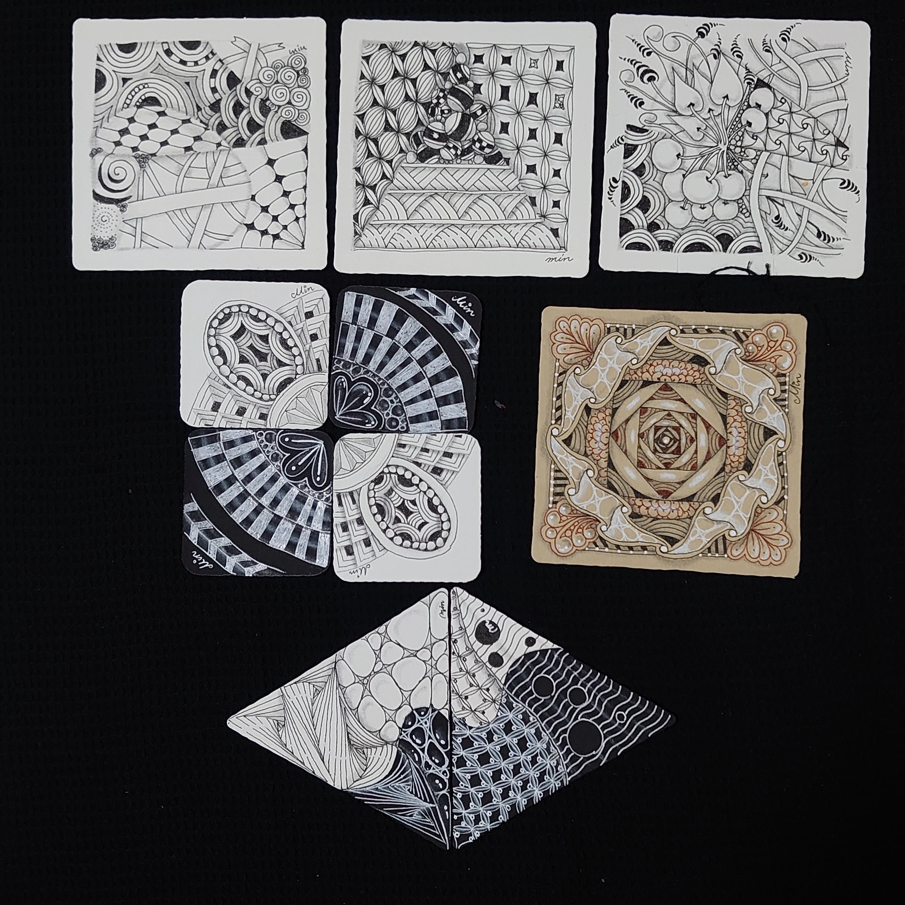 ふるはし美鳥先生【ゼンタングル講座】修了しました✨｜min-nico2tangle