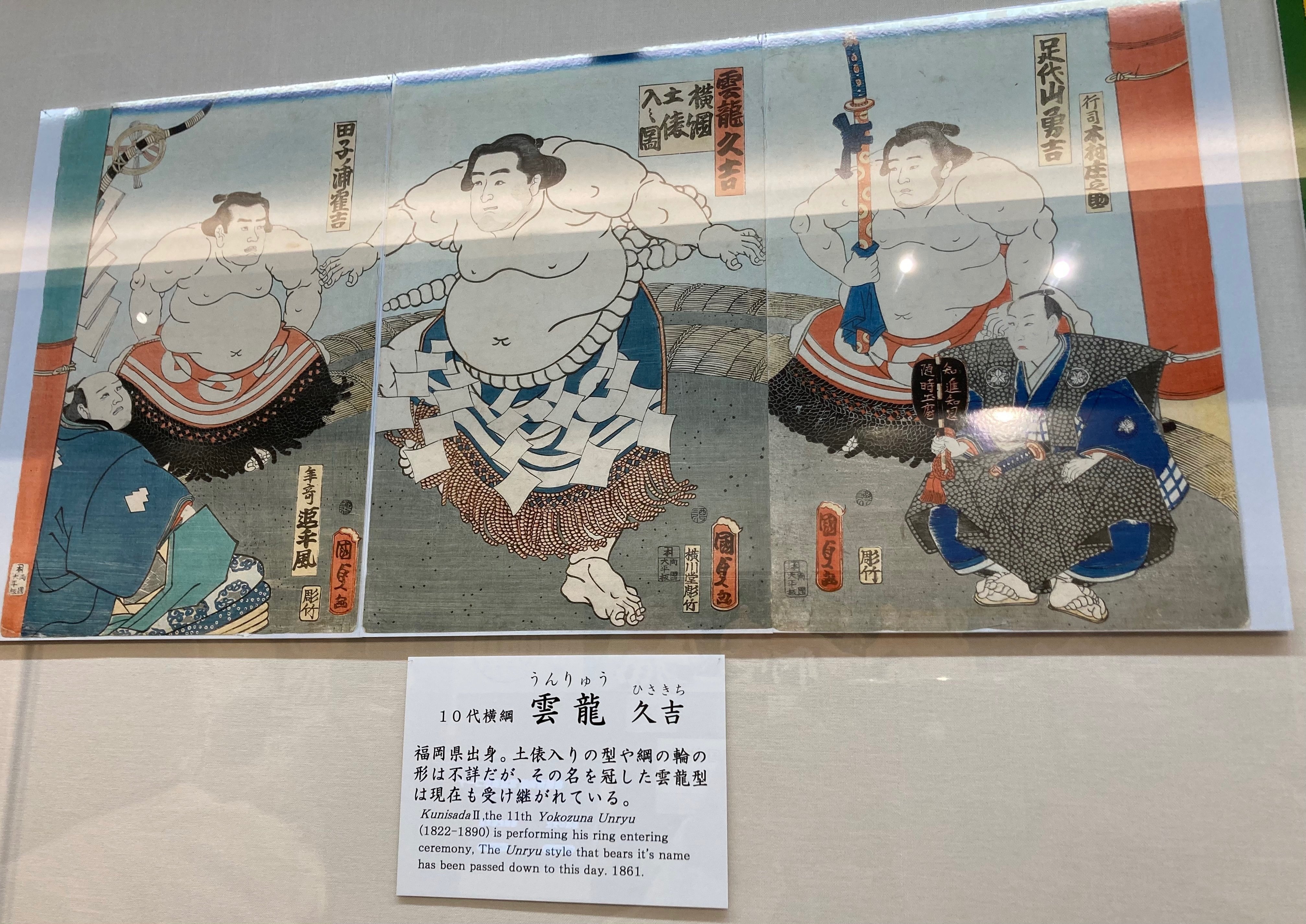 相撲博物館「雲龍型と不知火型」｜野猿（やえん）