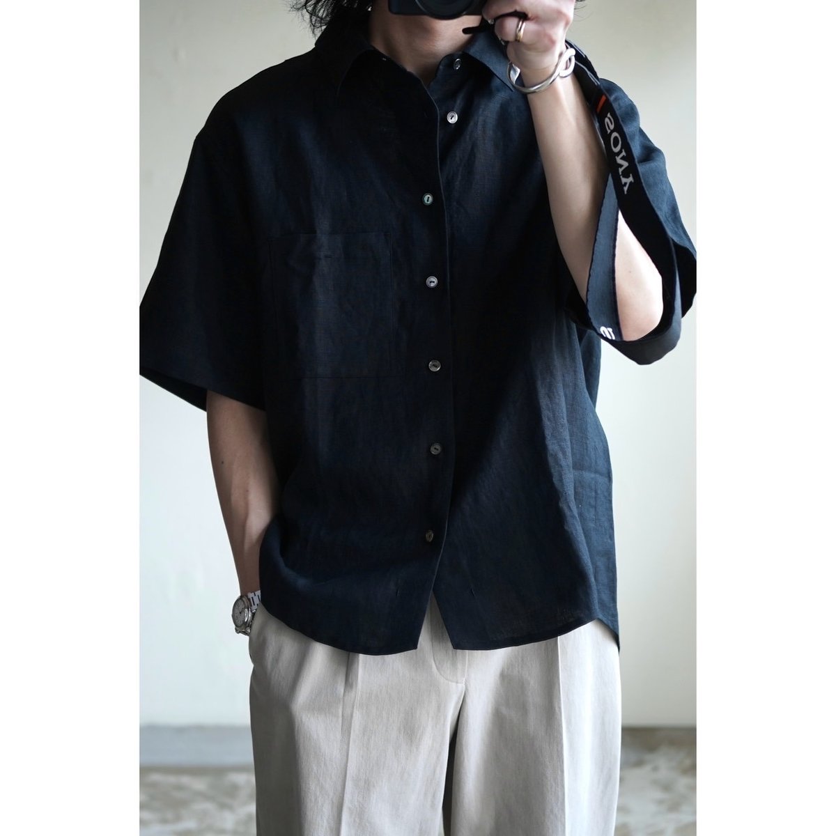 Gorschらしい大人な半袖シャツ。【Gorsch the merry coachman】Collar  