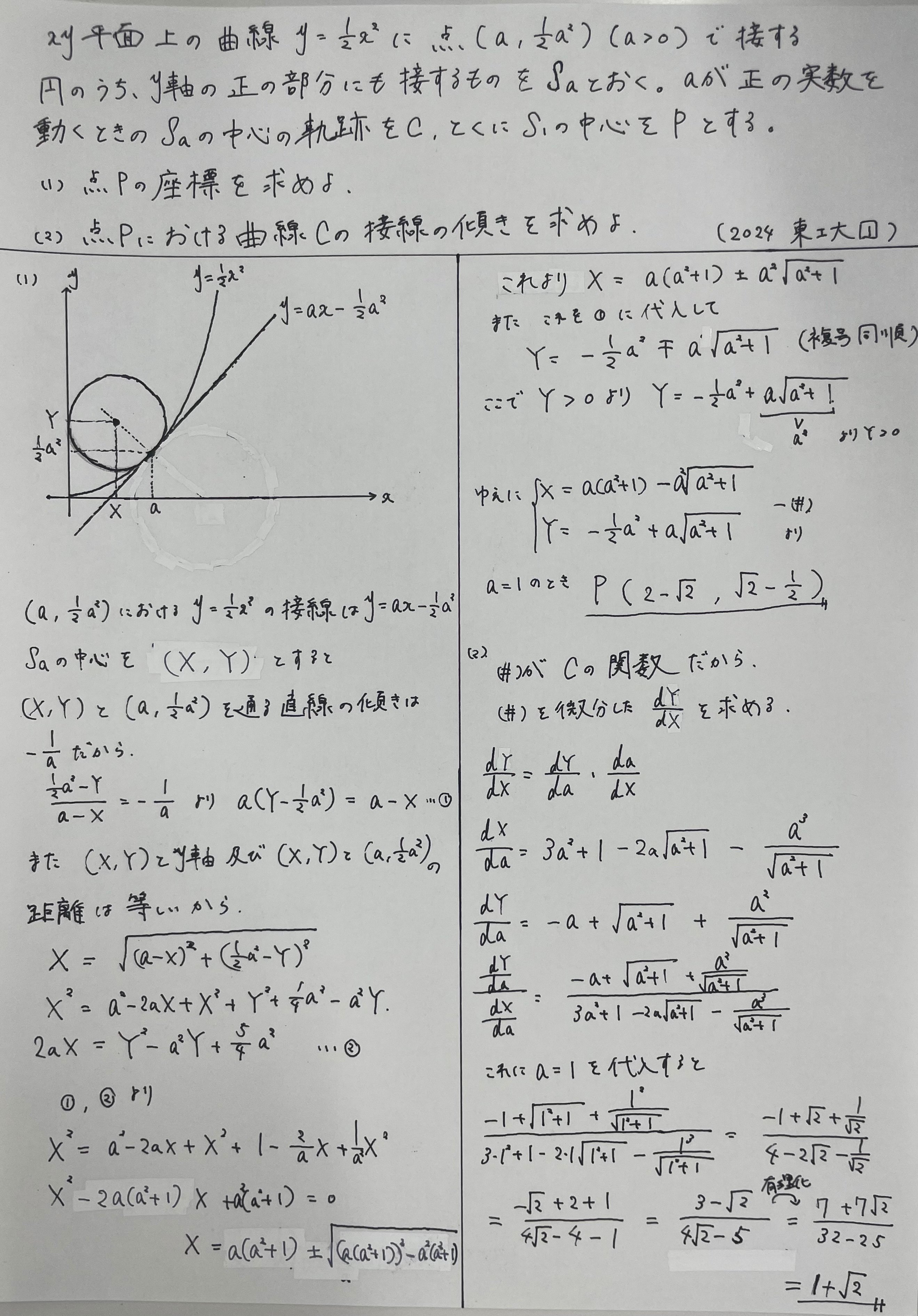 東工大数学2024を解く｜ルイボスティー