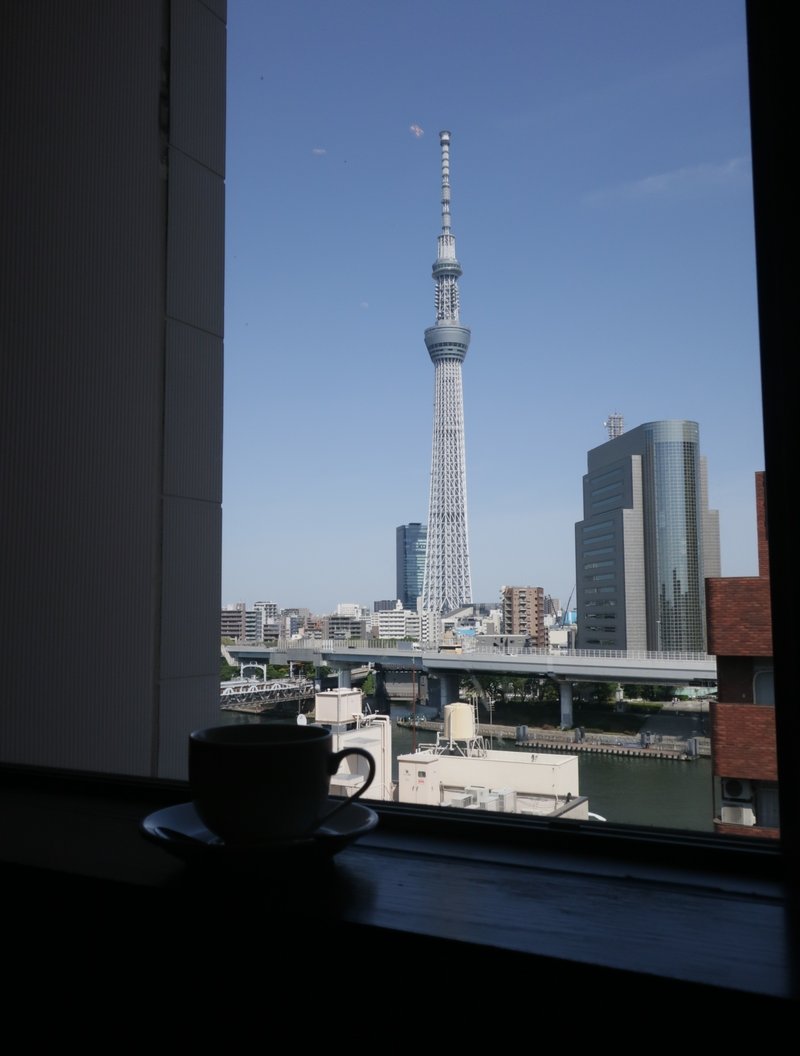 スカイツリーを見ながらまったりカフェ　浅草　東武浅草駅　エキテラス