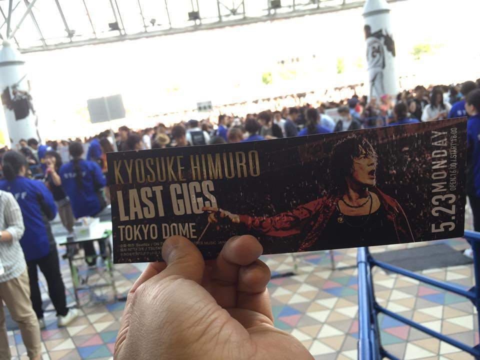 氷室京介のライブで購入したTシャツ5枚で