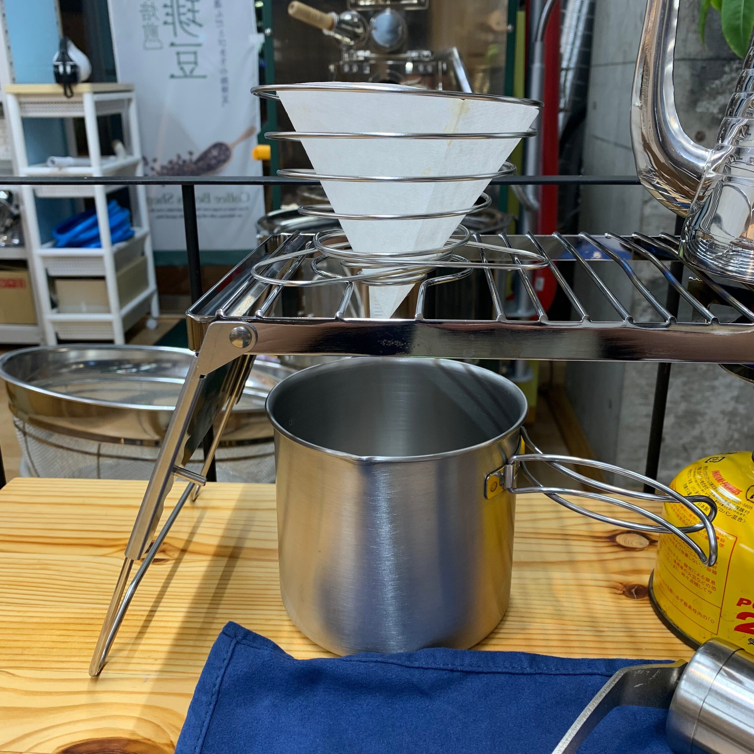 珈琲屋が作ったアウトドアコーヒーセット｜池上直樹 / 自家焙煎珈琲店