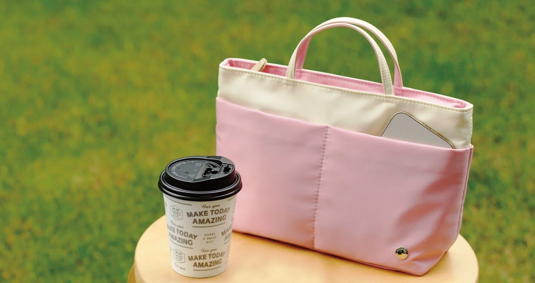 極美品 キタムラ トートバッグ バックインバッグ バッグハンガー付き バッグの中身をスッキリ。〈バッグインポーチ〉｜横浜元町キタムラ