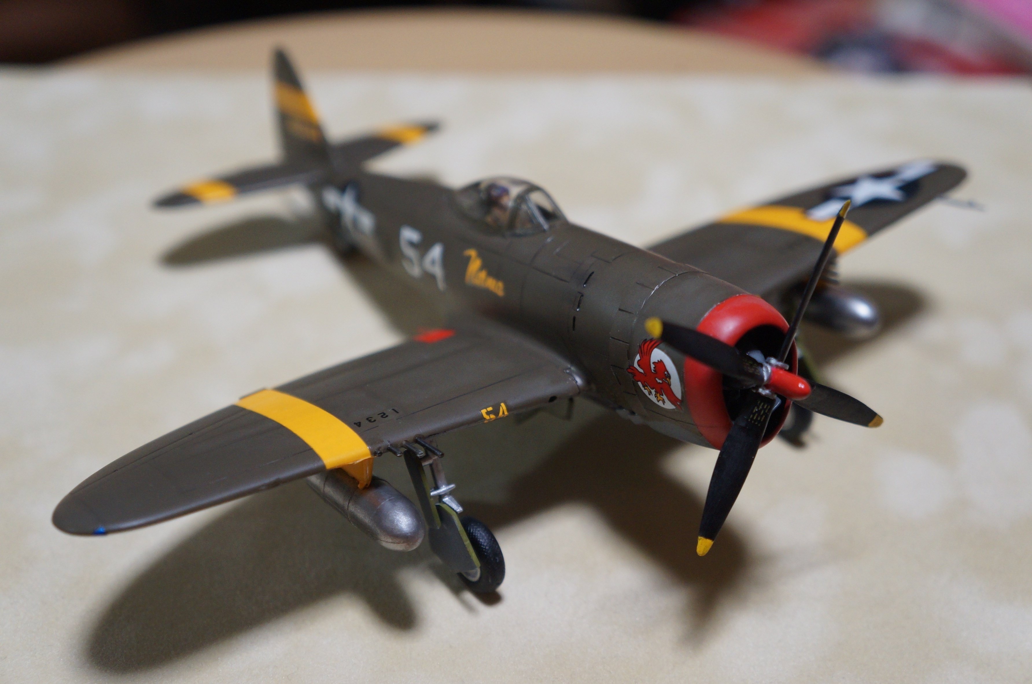 ハセガワ THUNDERBOLT P-47M 1/72 おもい