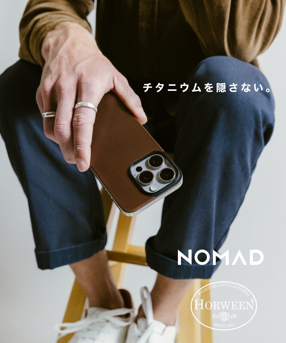 NOMAD Magnetic Leather Back ブラック Nomad Magnetic Leather Back｜スマホケースショップ
