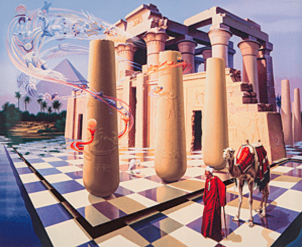 イレーヌ・メイヤー】 版画 / ミックストメディア 「魂の叫び」 査定