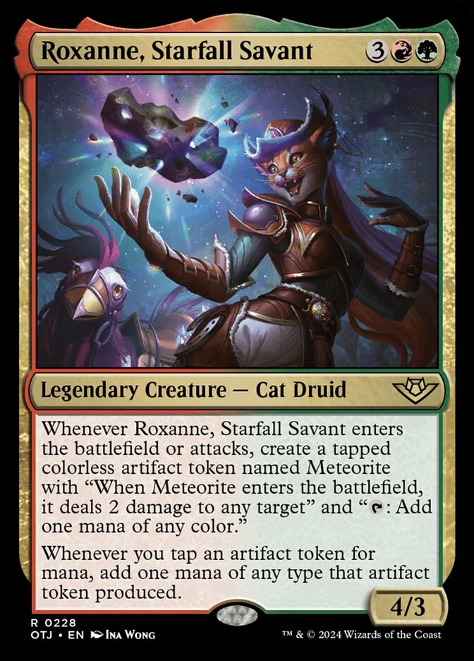 MTG 落星の学者、ロクサーヌ EDHデッキ 統率者 cEDH】《落星の学者、ロクサーヌ/Roxanne, Starfall Savant》100枚解説