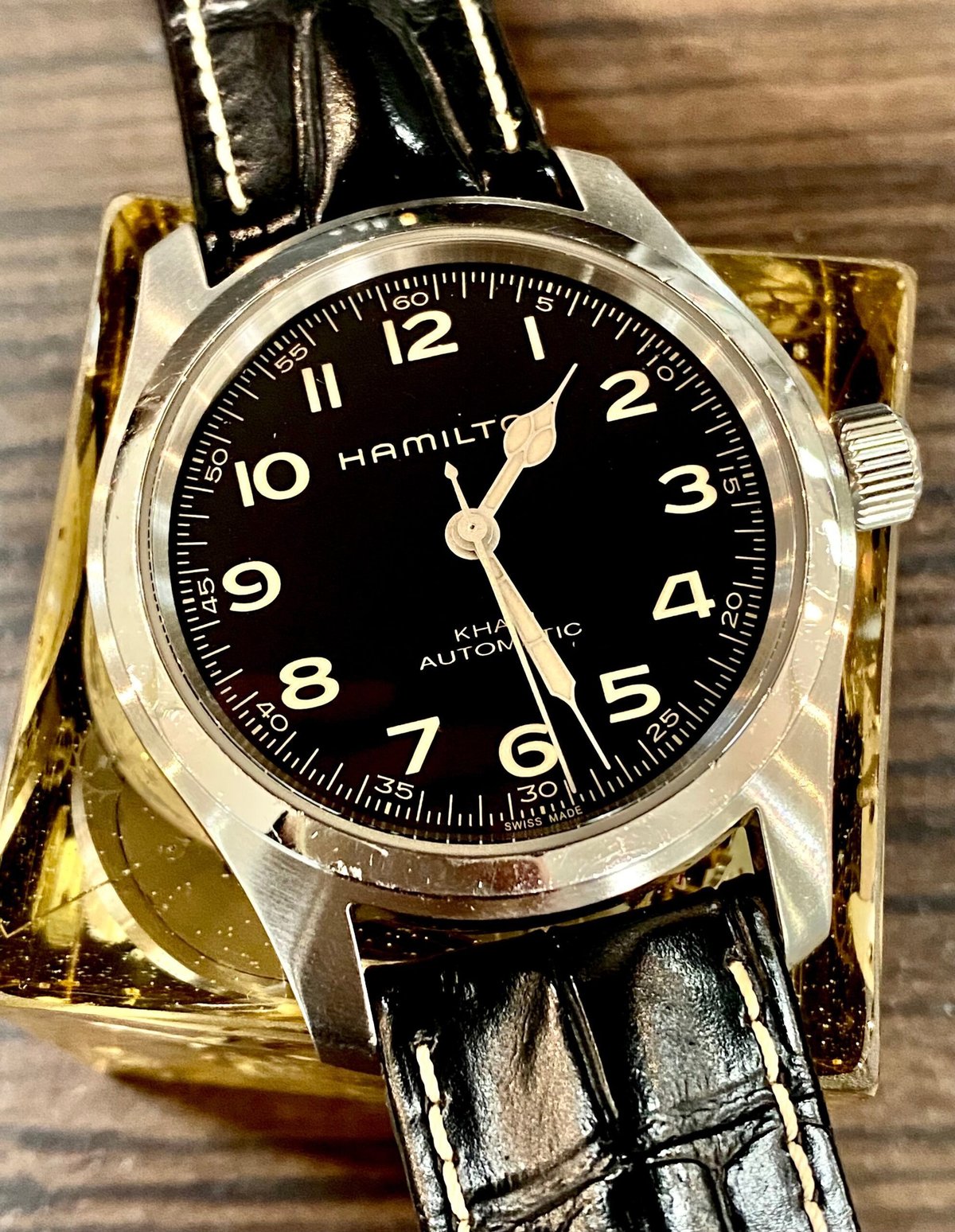 電池交換済】HAMILTON ハミルトン 腕時計 ゴールド スモセコ 6208 