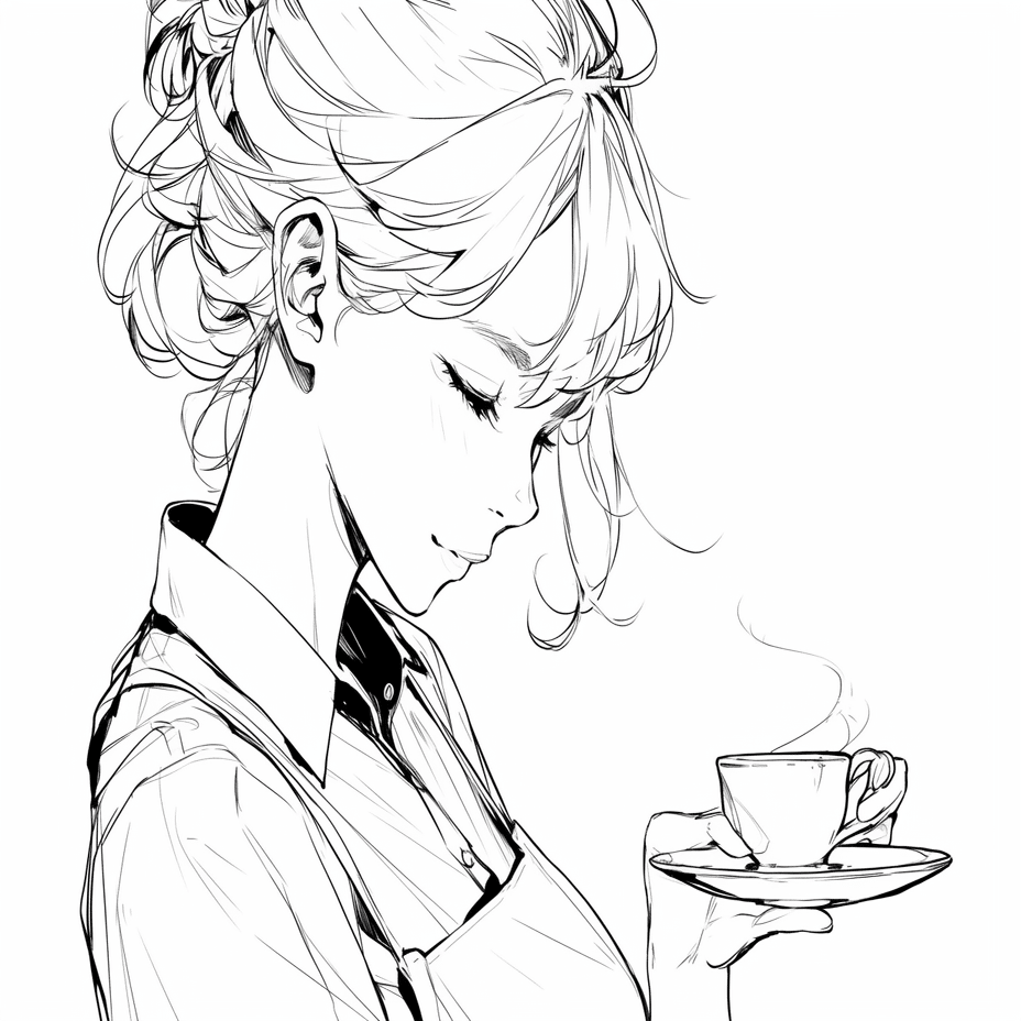 Midjourney】線画プロンプト #AI画像生成 #画像生成AI｜Anemone