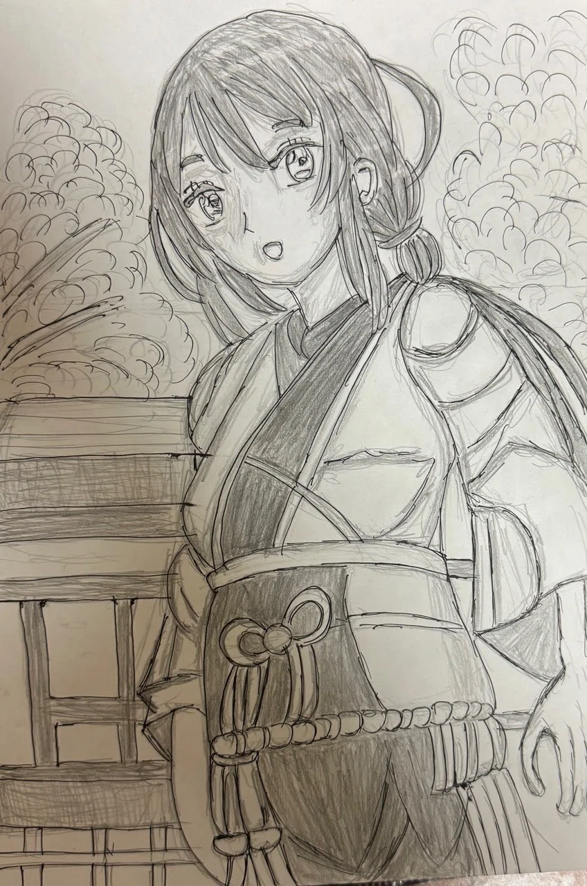 自分が描いた絵1 自分が描いた絵をStableDiffusionで変換して遊んでみる｜triple_4649
