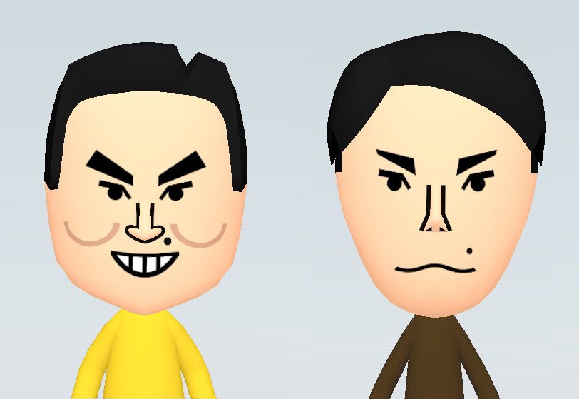 ゆるプレイ日記）かまいたち山内さん&濱家さんMii（似顔絵）｜ソエジマ