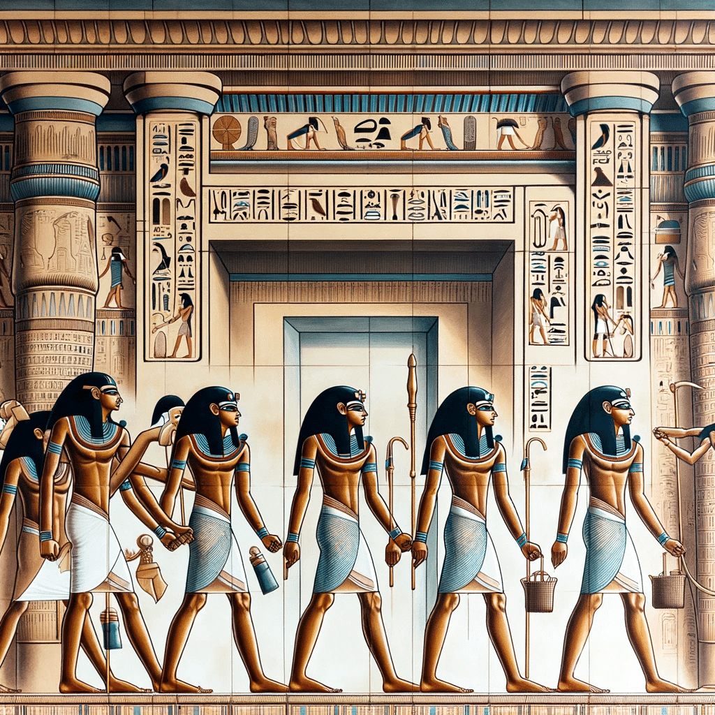 画像生成AIで「古代エジプト壁画」を解読したので見ますか｜yoshino