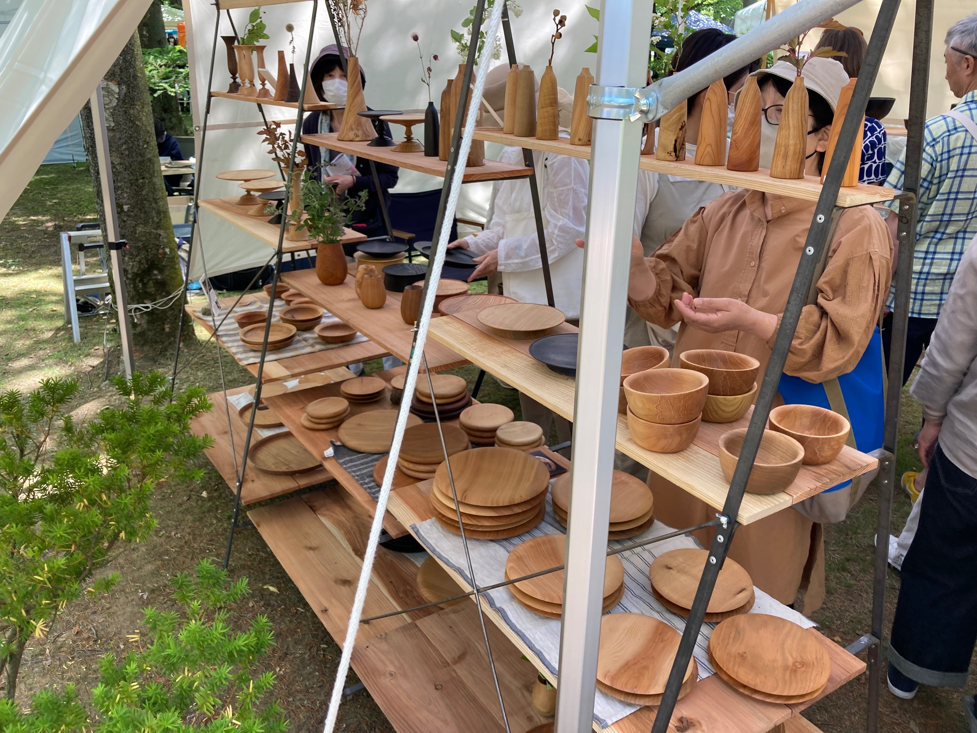 陶芸花器 陶芸置物 松本クラフトフェア 作家さん手作りの1点物