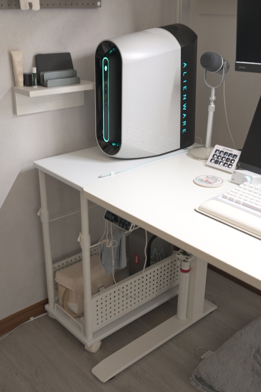 Bauhutte ( バウヒュッテ ) 昇降式 L字デスク スタンダード パソコン  