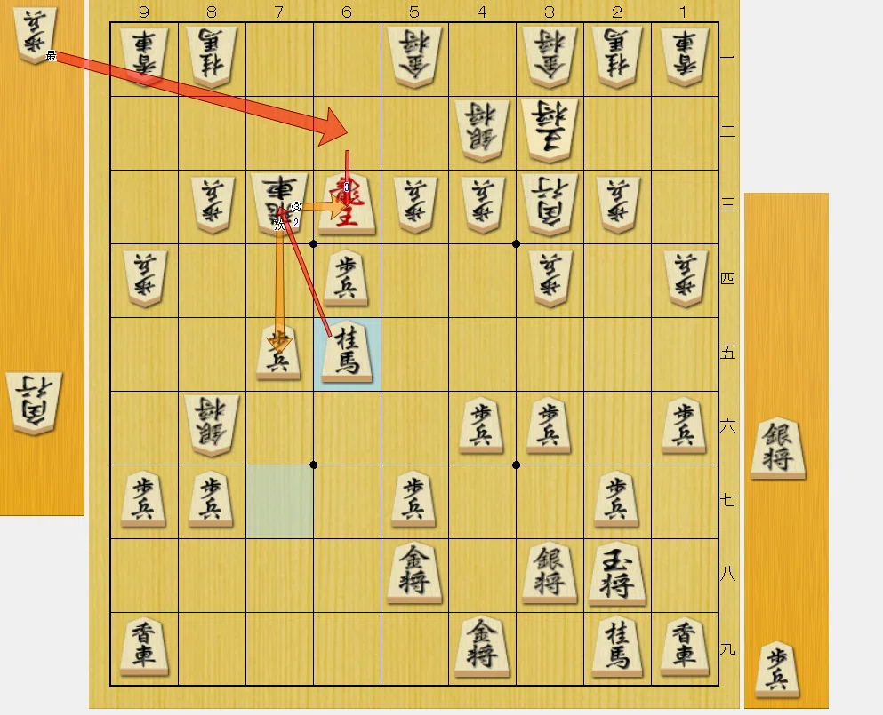 将棋級位者向け]四間飛車VS右四間飛車。四間飛車側が作戦負けに