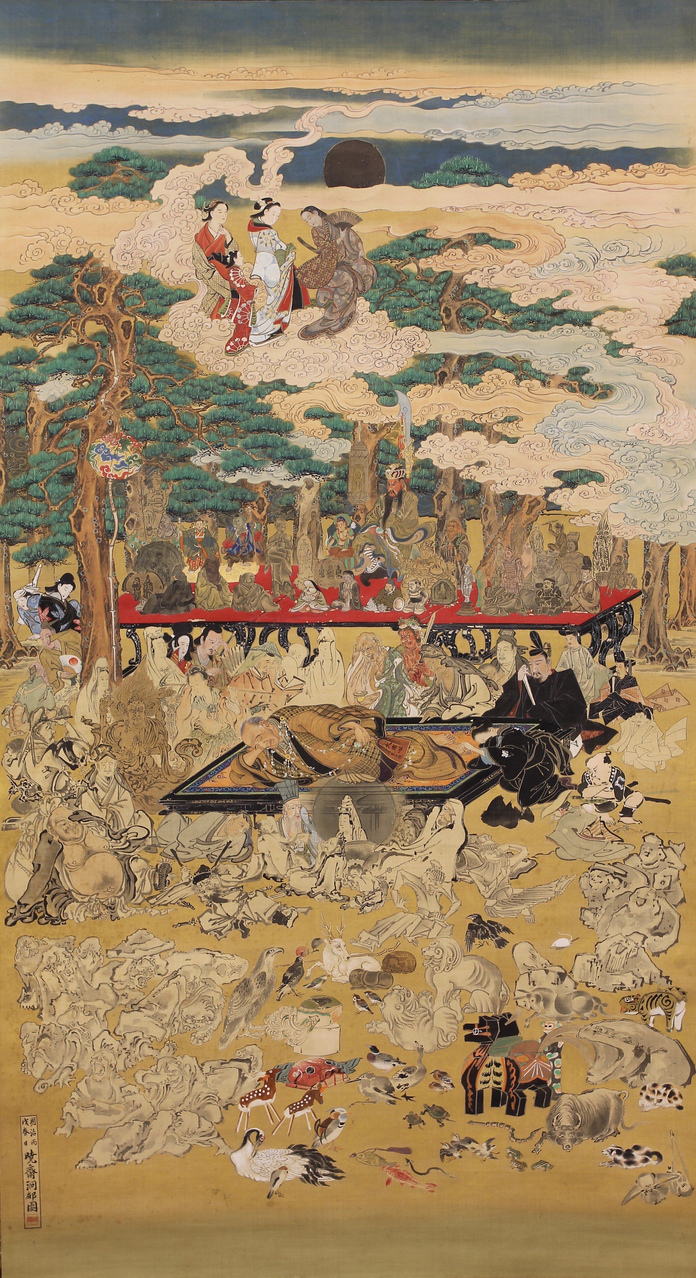 永遠の旅人、松浦武四郎が画鬼・河鍋暁斎に依頼した涅槃図（東京都・静