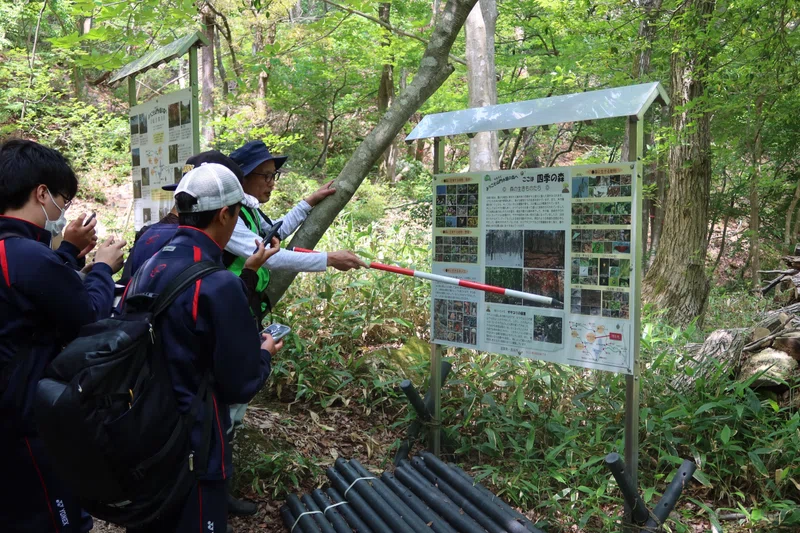山門水源の森で、樹木や生態系の調査を実施しました|【公式】滋賀県立伊香高等学校