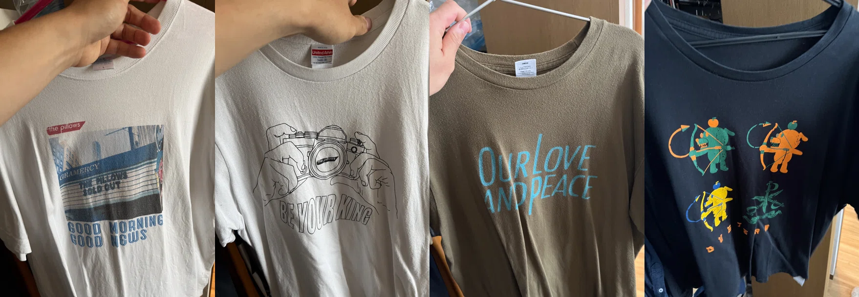 家にあるピロウズTシャツ全部数える｜持ち主