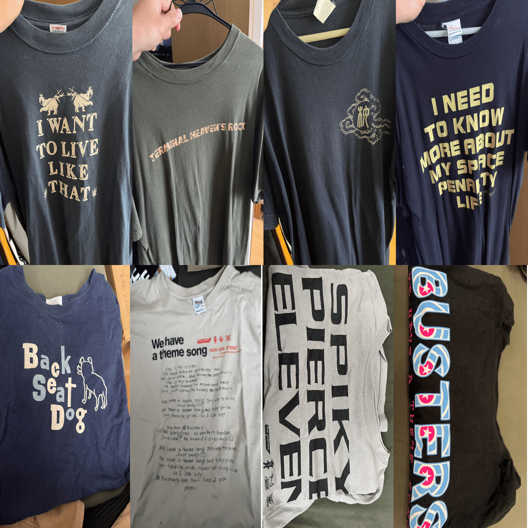 家にあるピロウズTシャツ全部数える｜持ち主