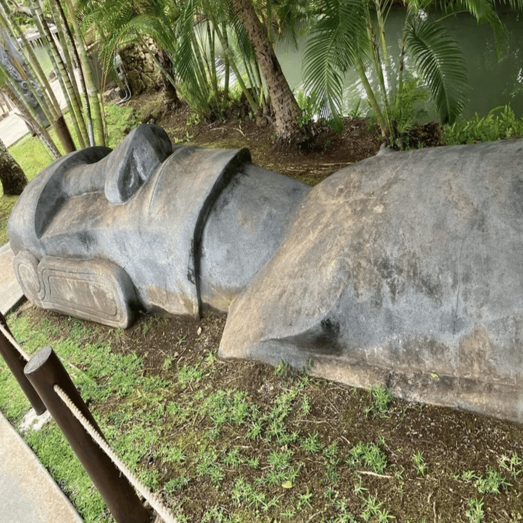 写仏部作品No.15『モアイ像』｜popo