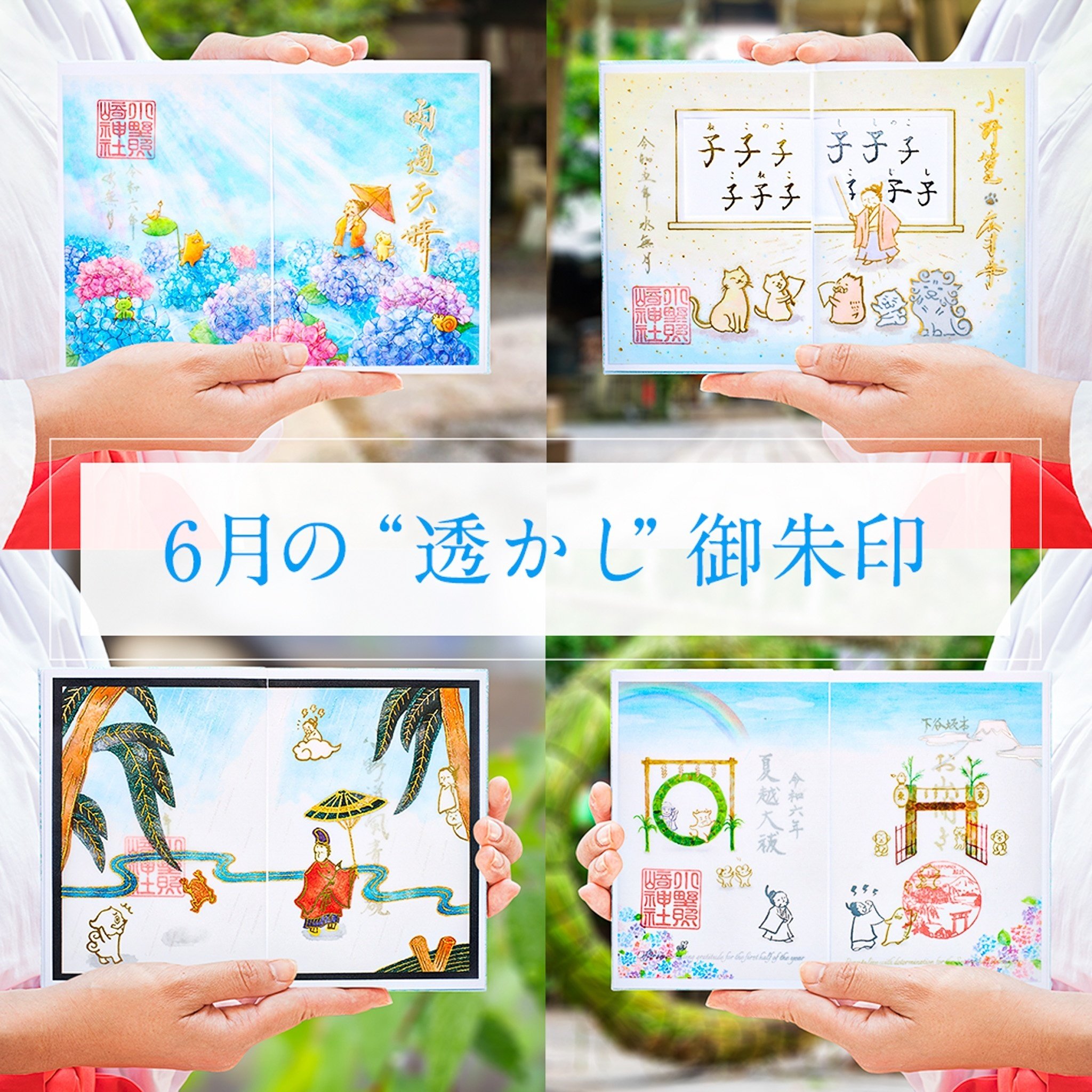 小野照崎神社 6月水無月 限定 御朱印 5種セットの通販 by shop