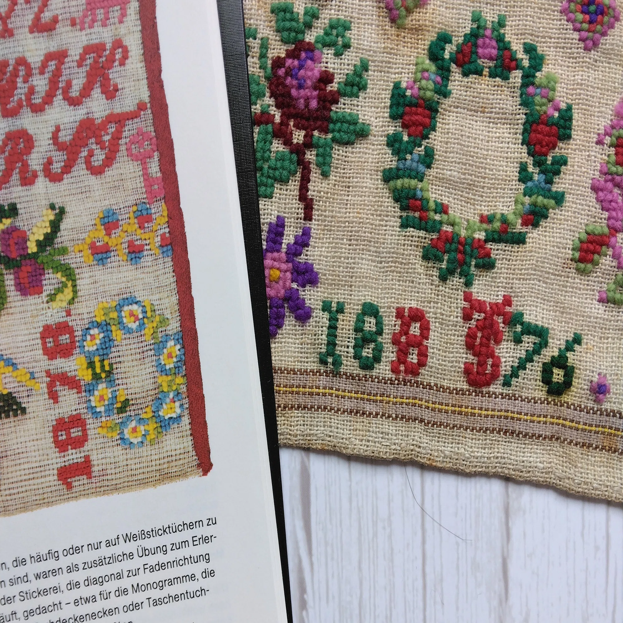 古着の山に埋もれていた、謎の刺繍サンプラー｜owarimao