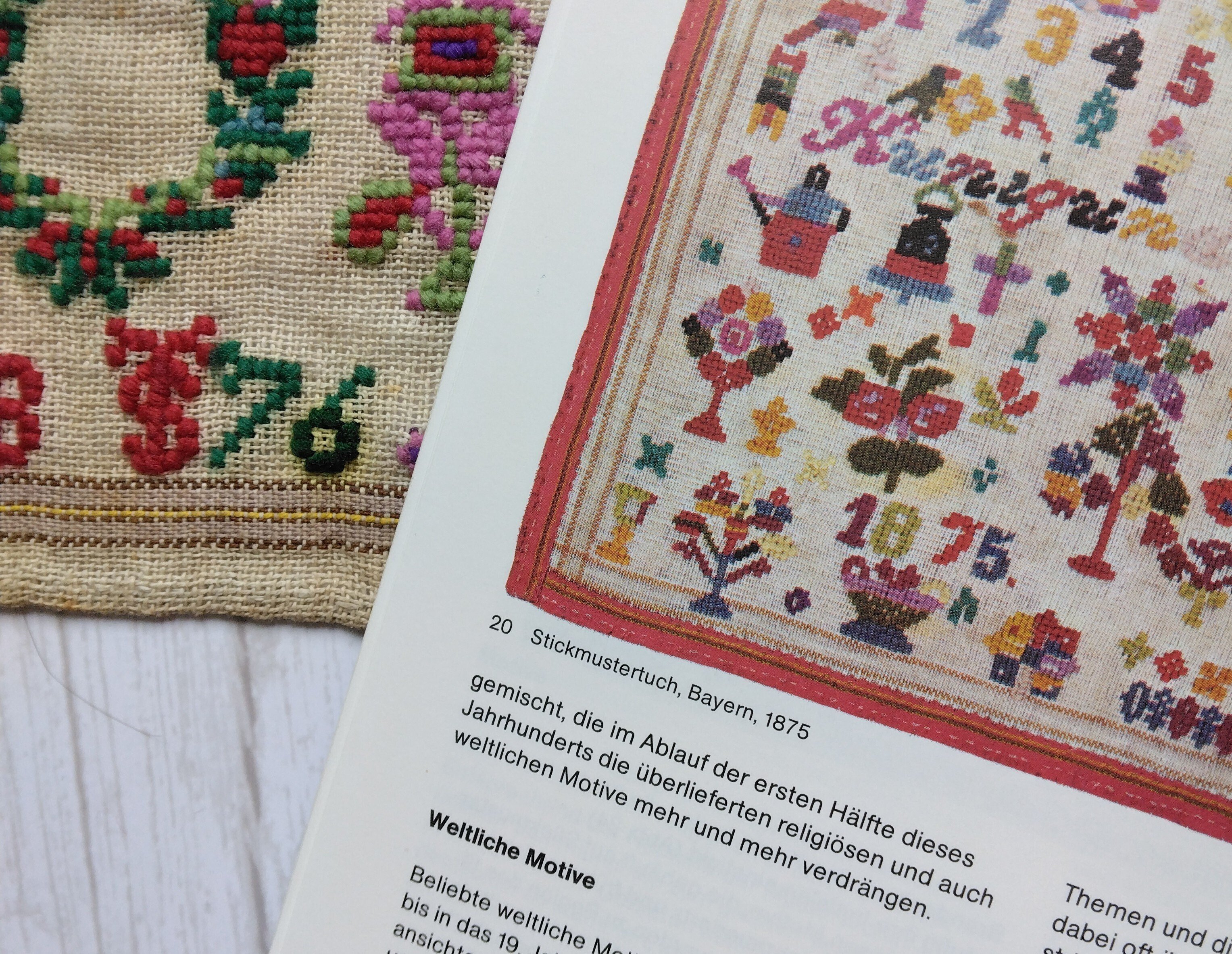 古着の山に埋もれていた、謎の刺繍サンプラー｜owarimao