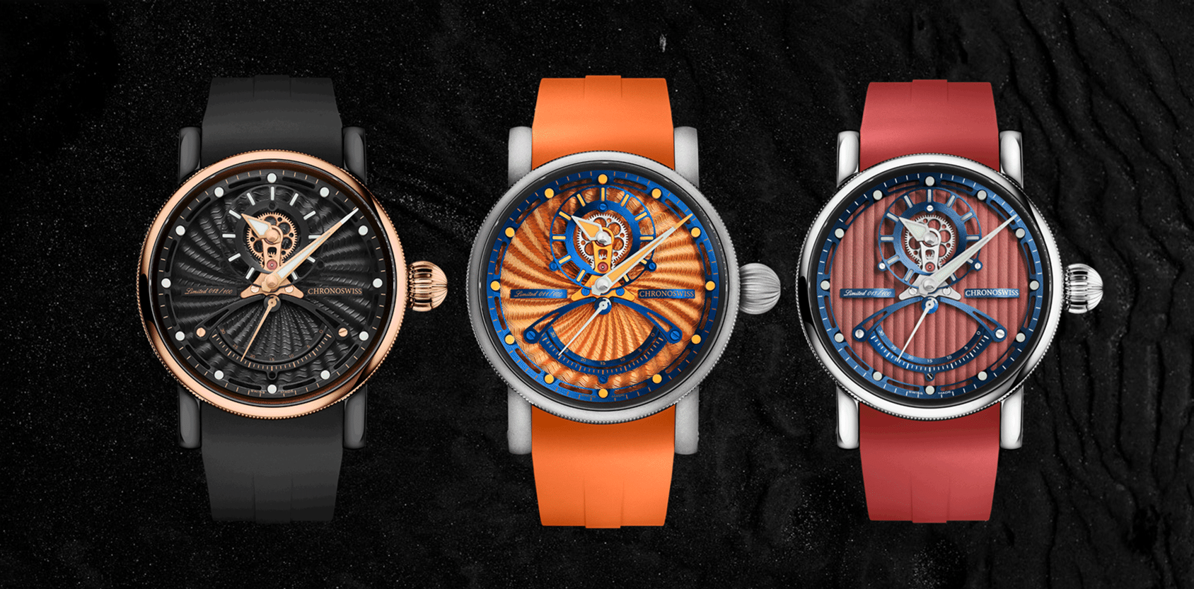 レ・セック マニュファクチュール CH-6925T.1R-BKGO《OBSIDIAN》/ CH レ・セック マニュファクチュール CH-6925T.1R-BKGO《OBSIDIAN》/ CH