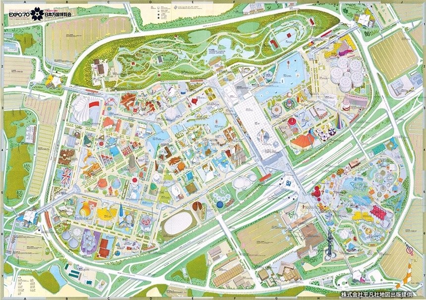 大阪万博1970.会場マップ各種.万博読本.大阪万博コレクション①