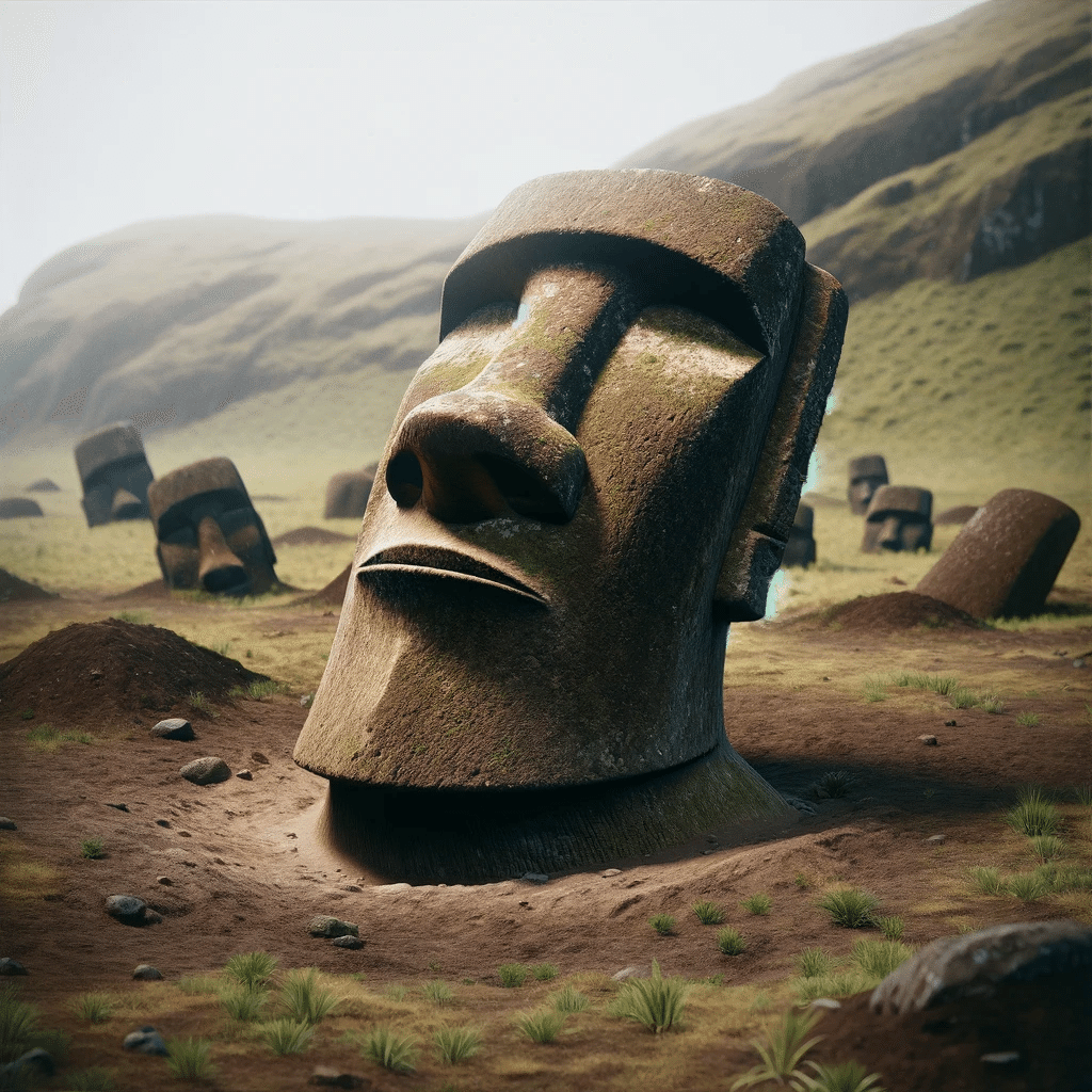 ちゃんモアイページ 画像生成AIで「インスタントモアイ」作ったので見ますか｜yoshino