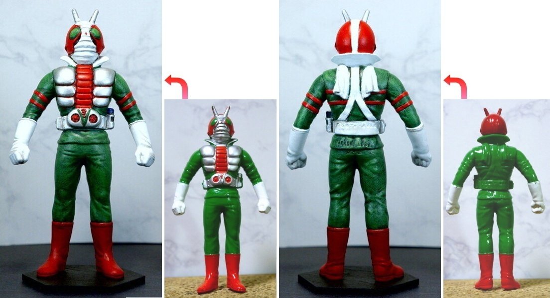ソフビ　仮面ライダーv3 7人ライダー　ポピー　昭和　レトロ　特撮 Yahoo!オークション - 昭和レトロ ポピー 仮面ライダー V3