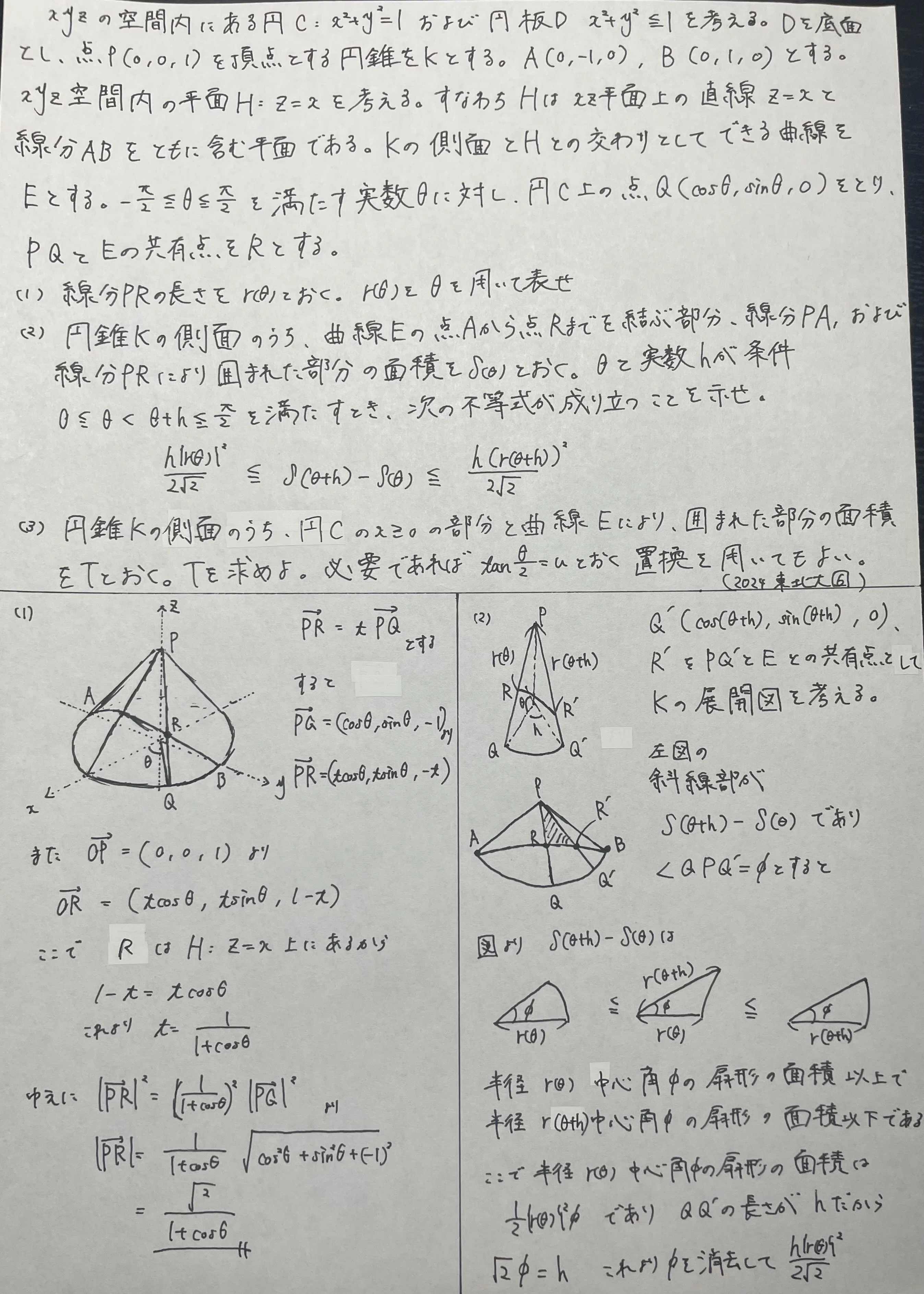 東北大理系数学2024を解く｜ルイボスティー
