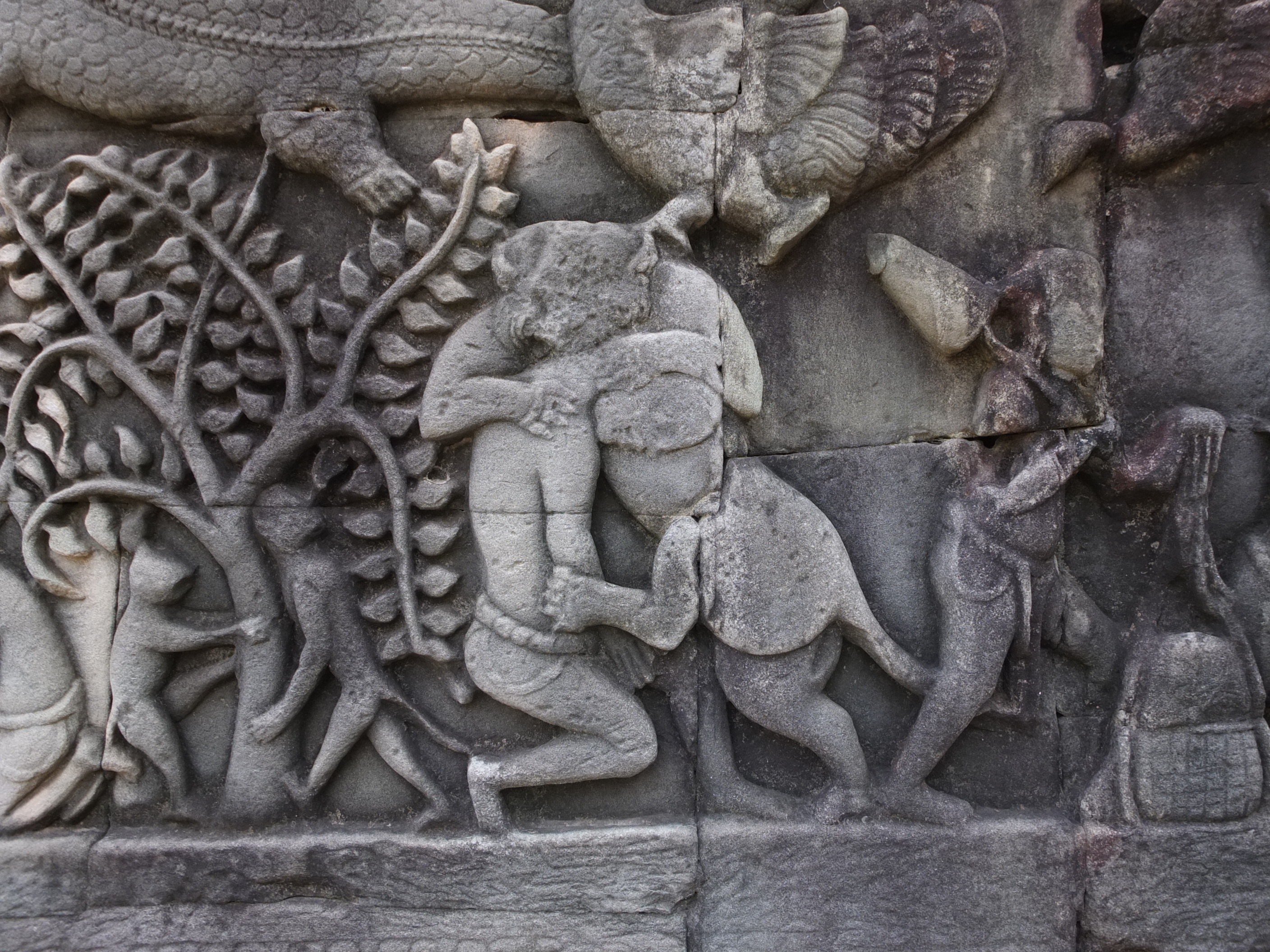 ベトナム漆螺鈿細工のパネル（バイヨン寺院）4枚綴り ベトナム漆螺鈿細工のパネル（バイヨン寺院）4枚綴り Yahoo