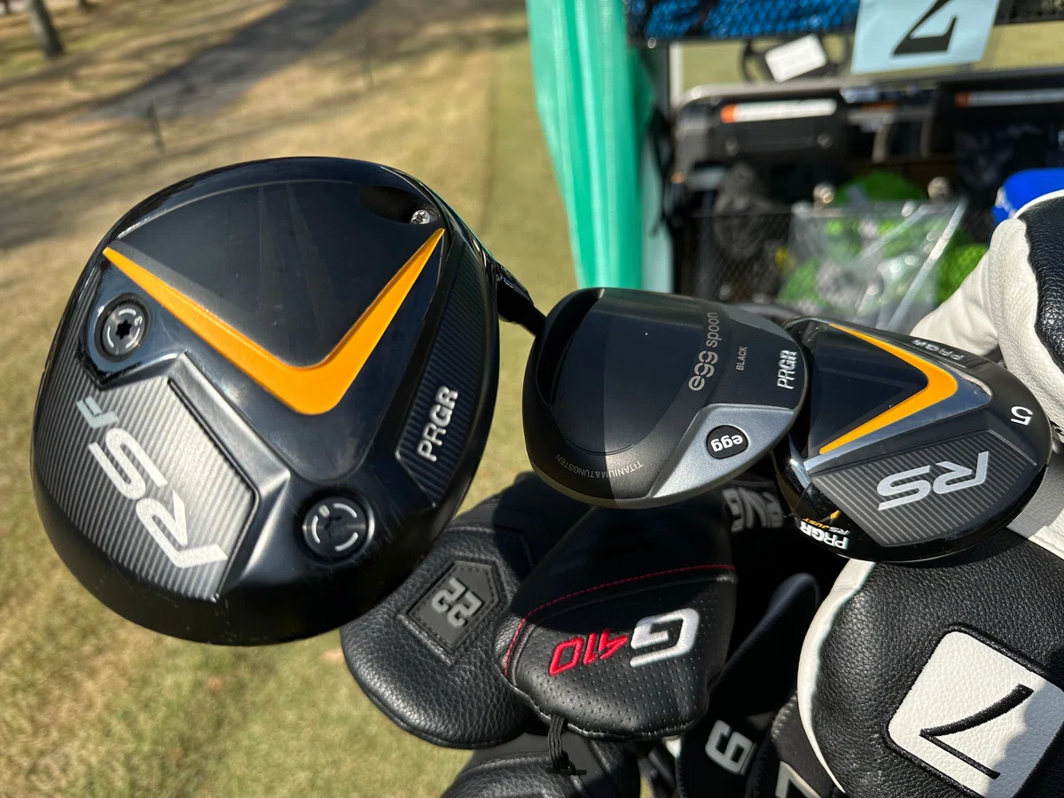 PRGR RSX 5 フェアウェイウッド 18度 赤 ヘッドのみカバー付き
