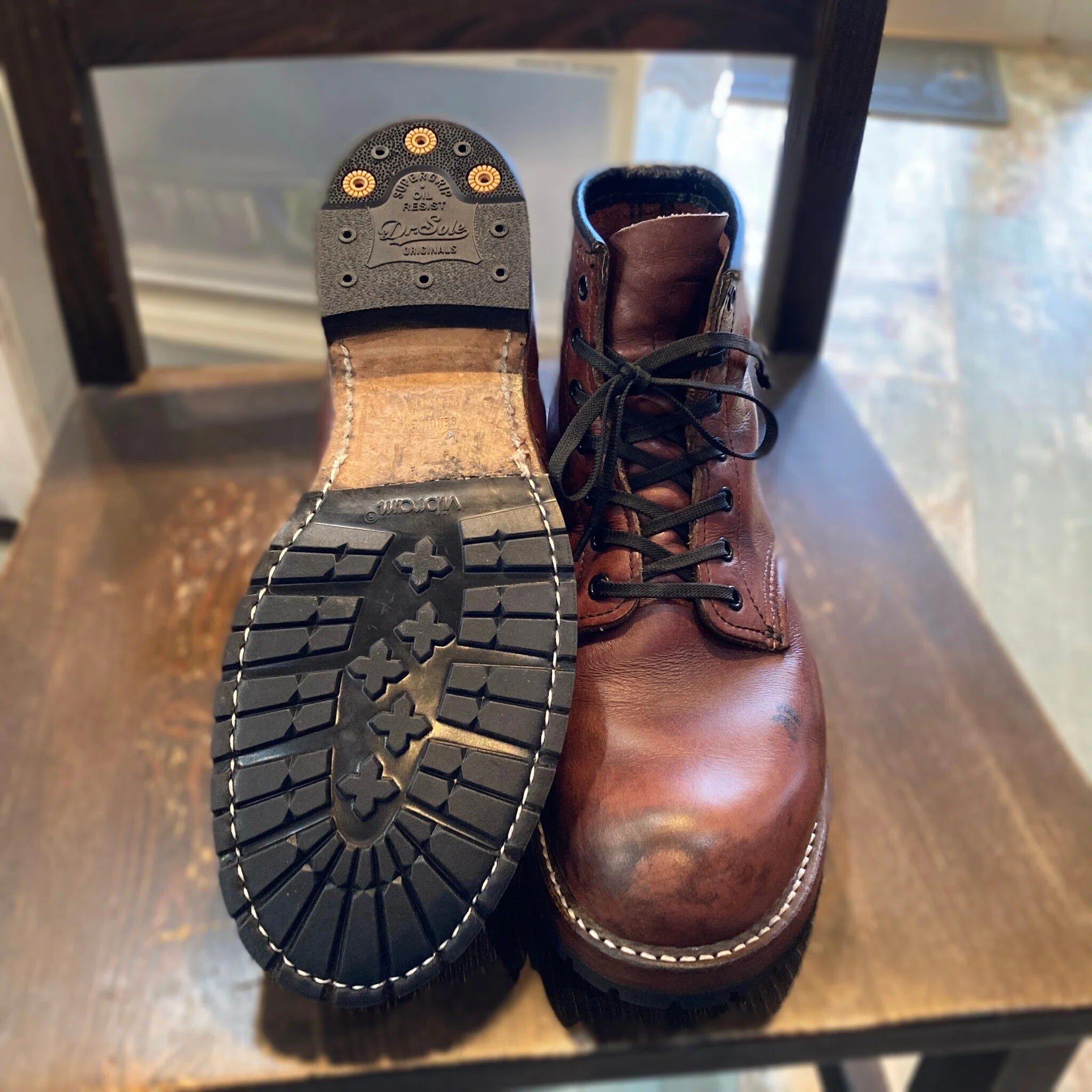 ハーフソールとヒール交換】Red Wing#9011 Beckman｜CREA Repair