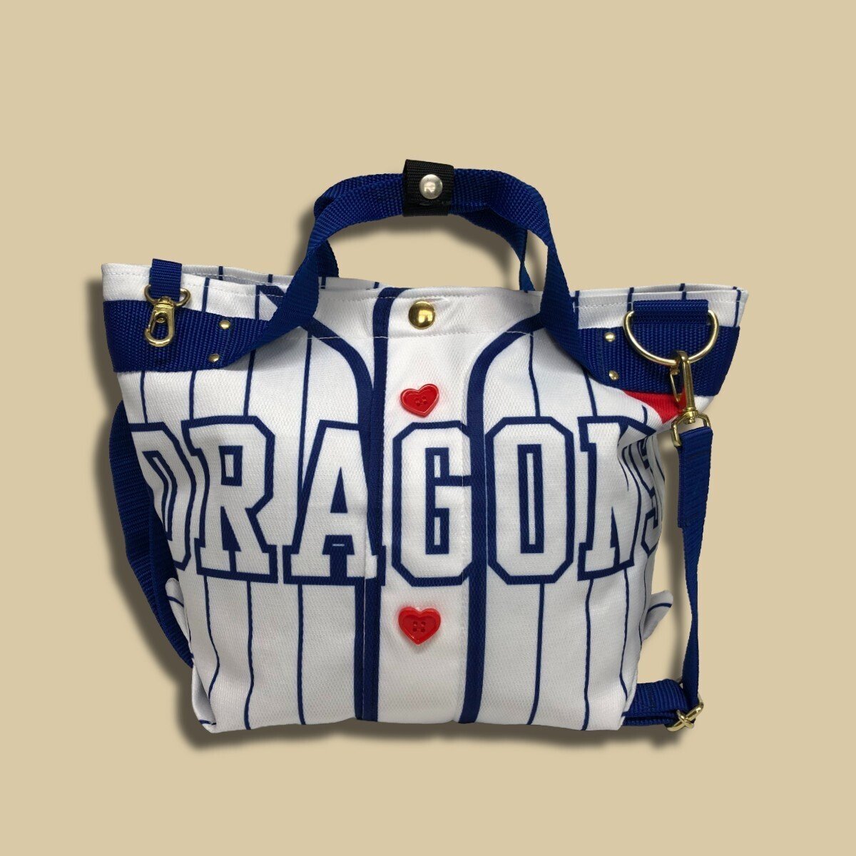 Dragons ユニフォーム 1994年 + トートバッグ 中日ドラゴンズ 昇竜ユニフォーム リメイクバッグ | スモール