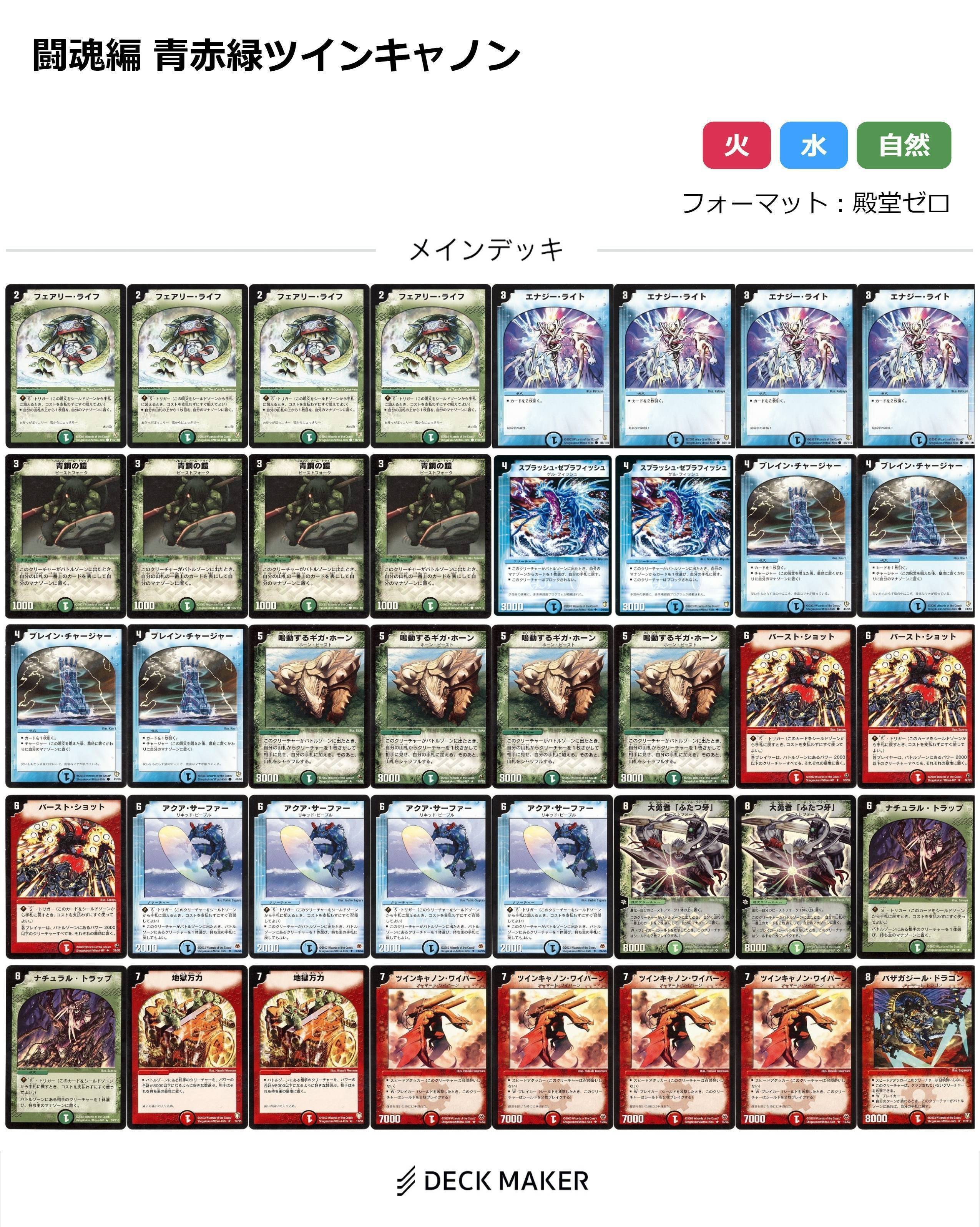 旧枠茄子ゲートサファイア デッキ 2重スリーブ付き あつく