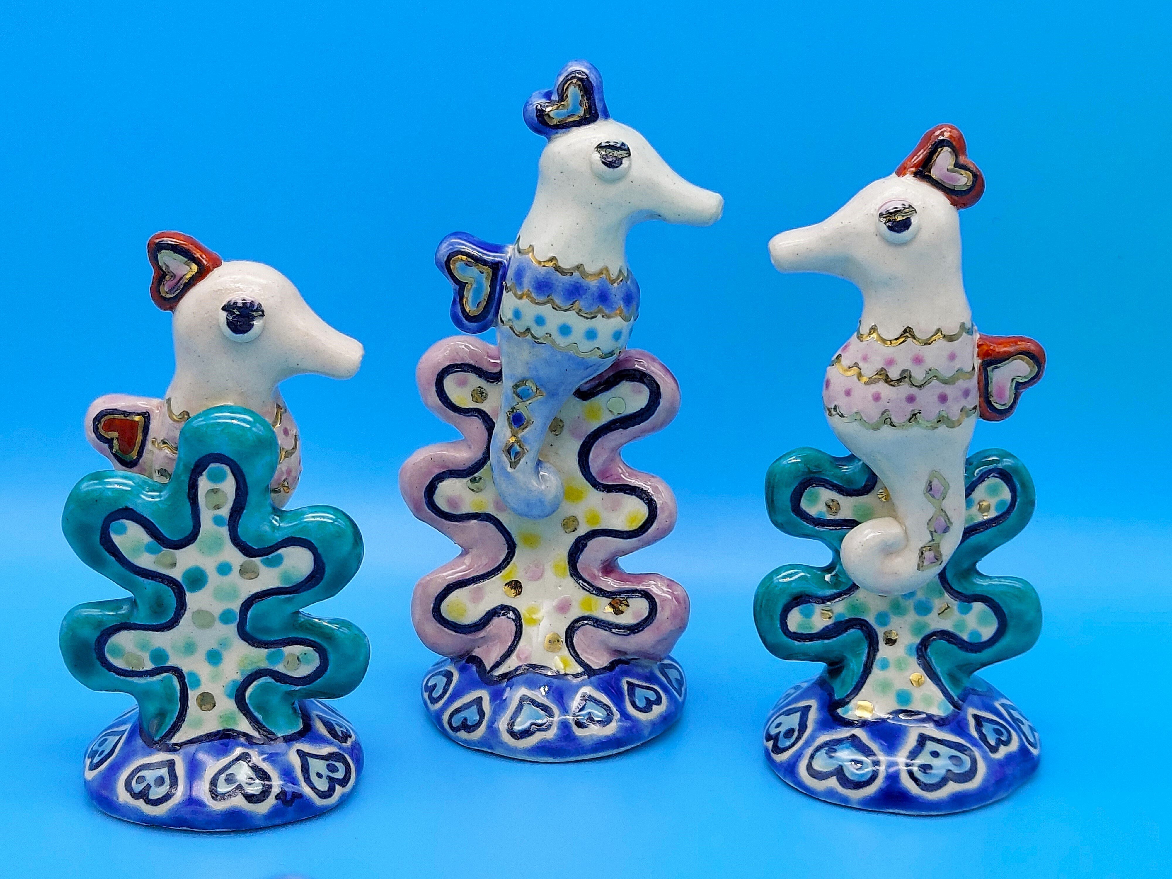 陶芸粘土と九谷焼和絵具で作る「みずのいきもの」】寺田ひかり